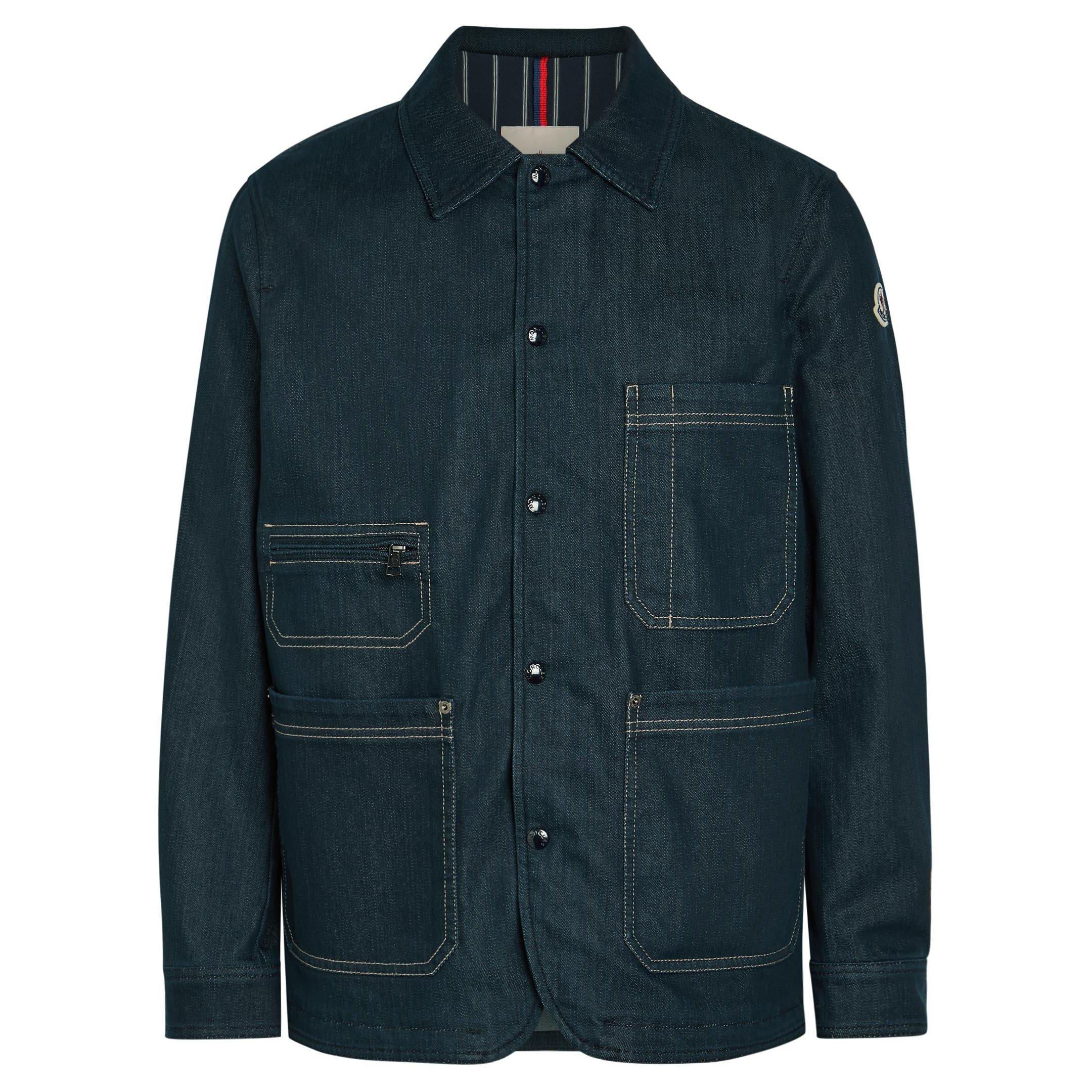 DARK BLUE - Moncler - Men's Haderu Denim Overshirt - 1