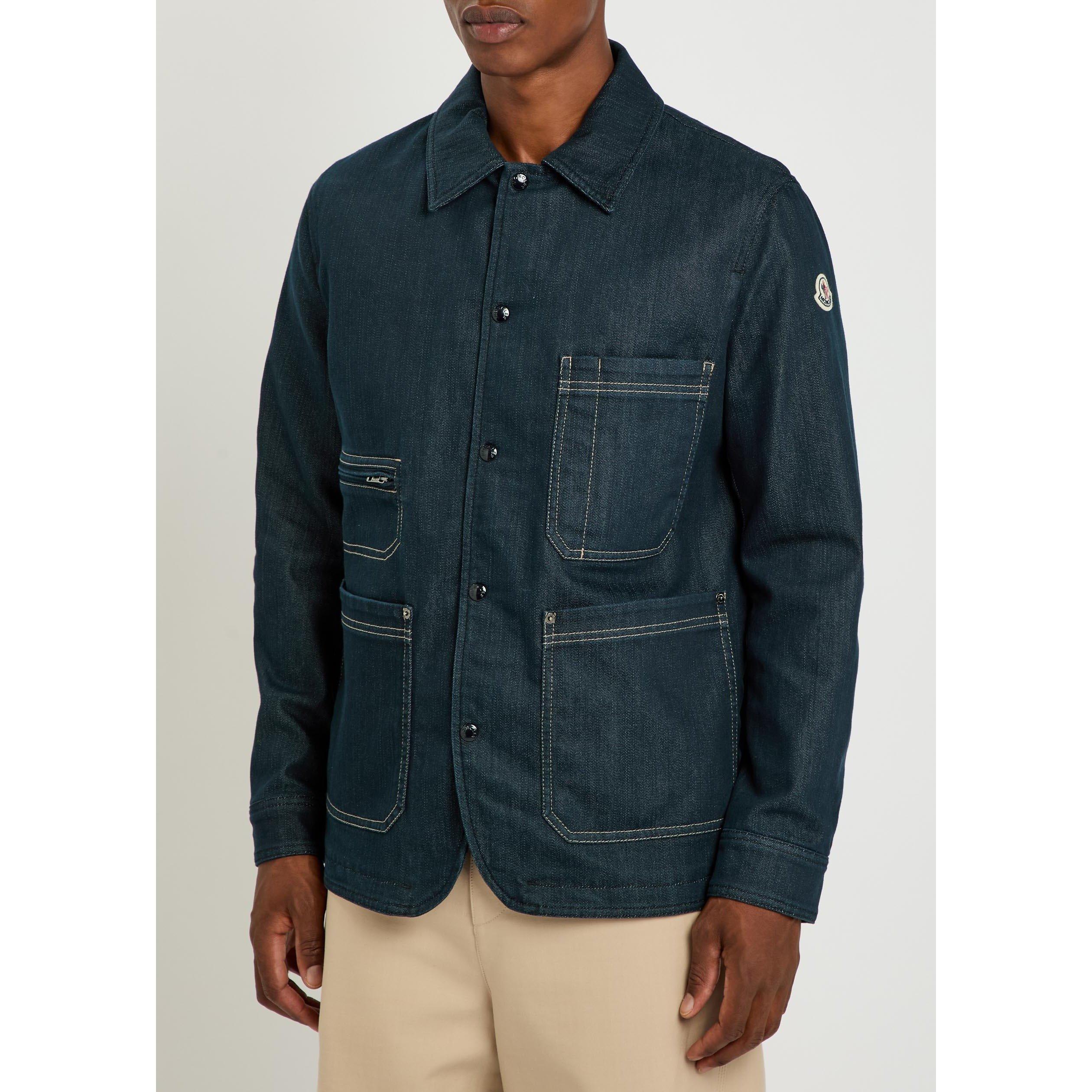 DARK BLUE - Moncler - Men's Haderu Denim Overshirt - 2