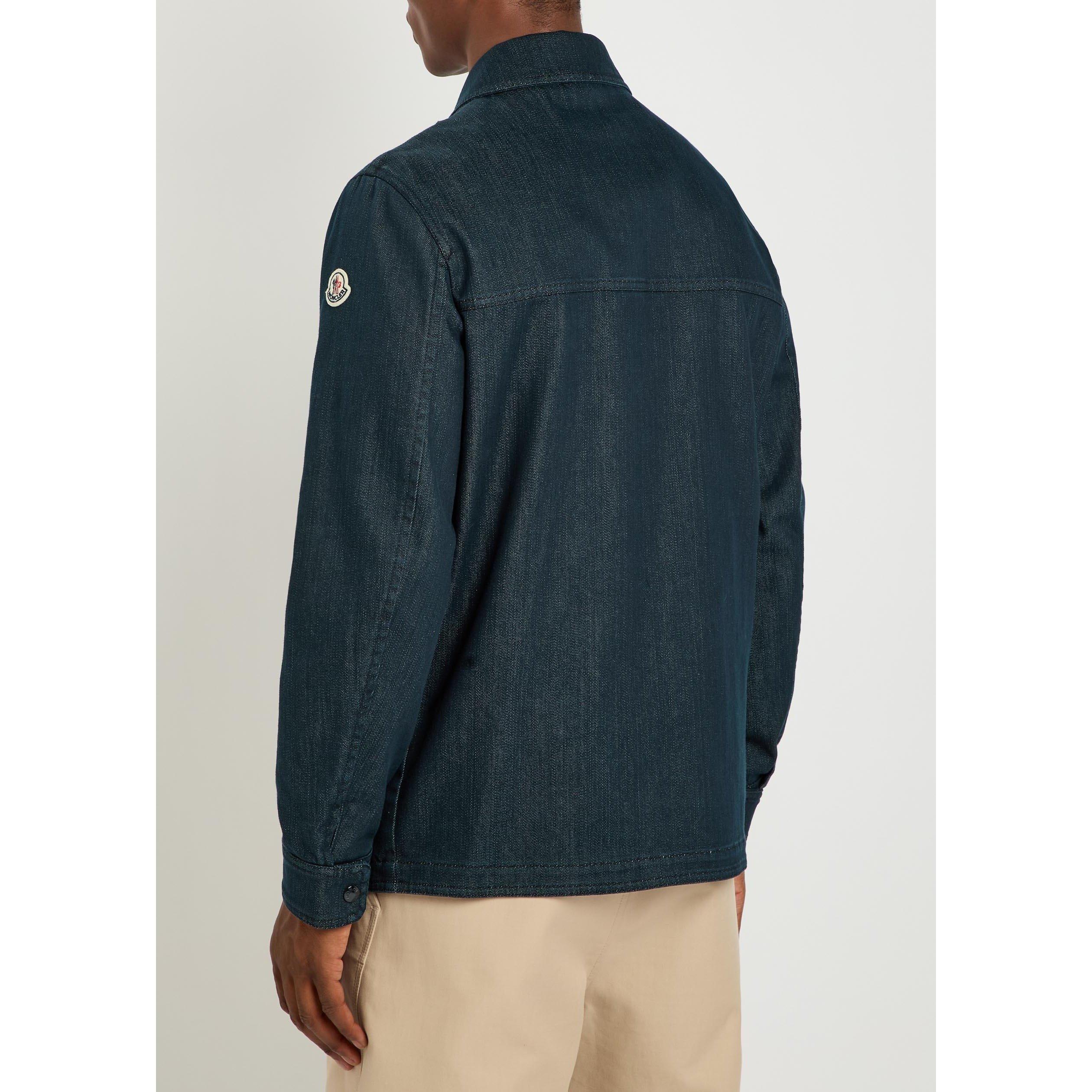 DARK BLUE - Moncler - Men's Haderu Denim Overshirt - 3