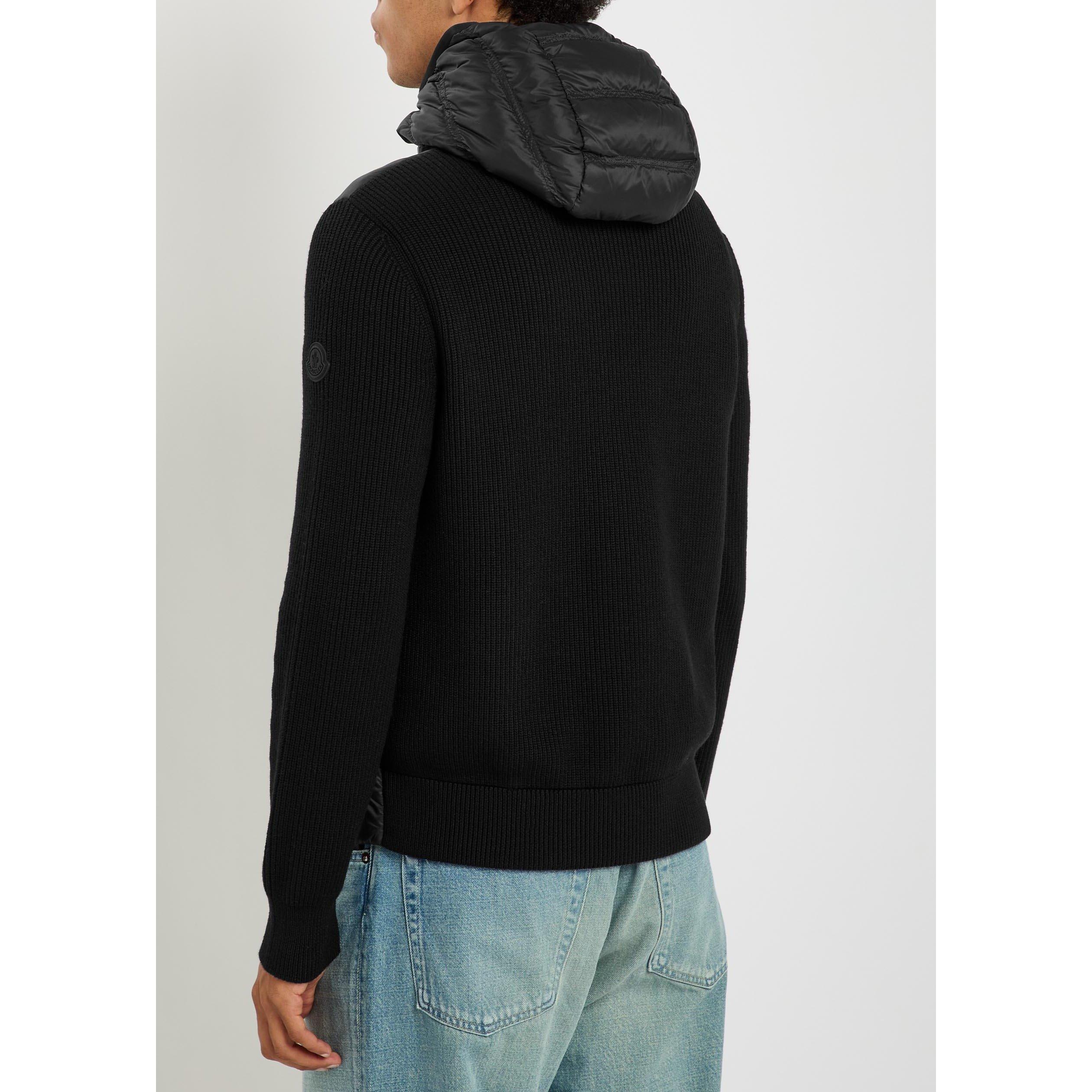 BLACK - Moncler - Men's Wool Puffer Jacket - 3