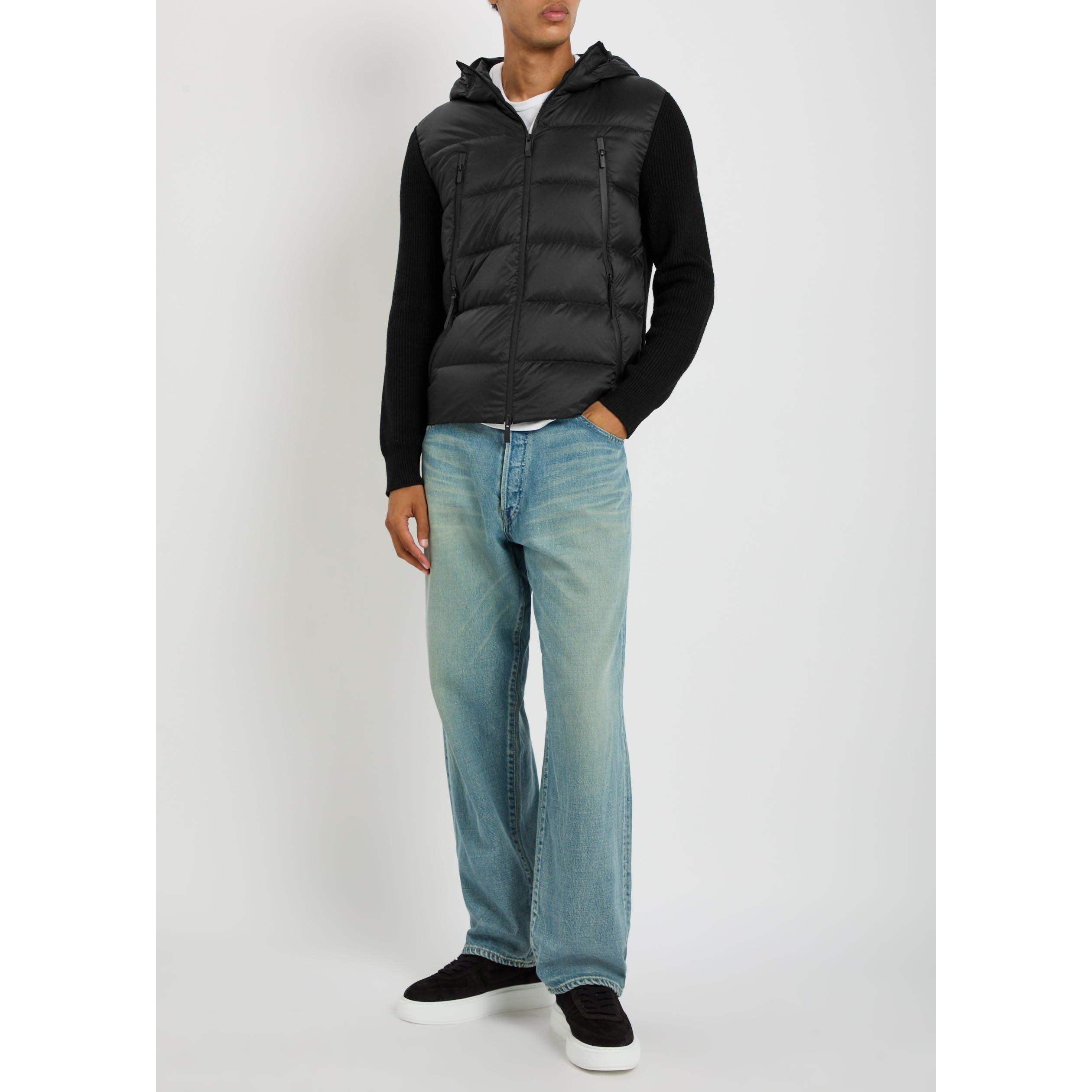 BLACK - Moncler - Men's Wool Puffer Jacket - 5