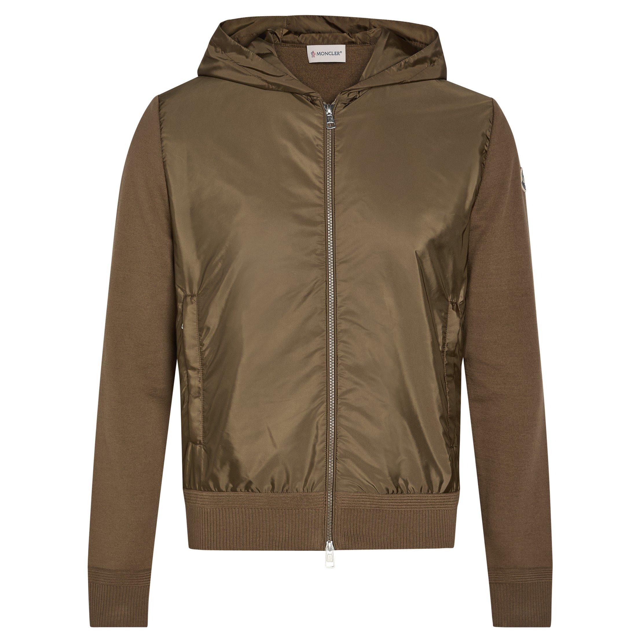 GREEN - Moncler - Men's Hooded Cotton Slim-Fit Hybrid Jacket - 1