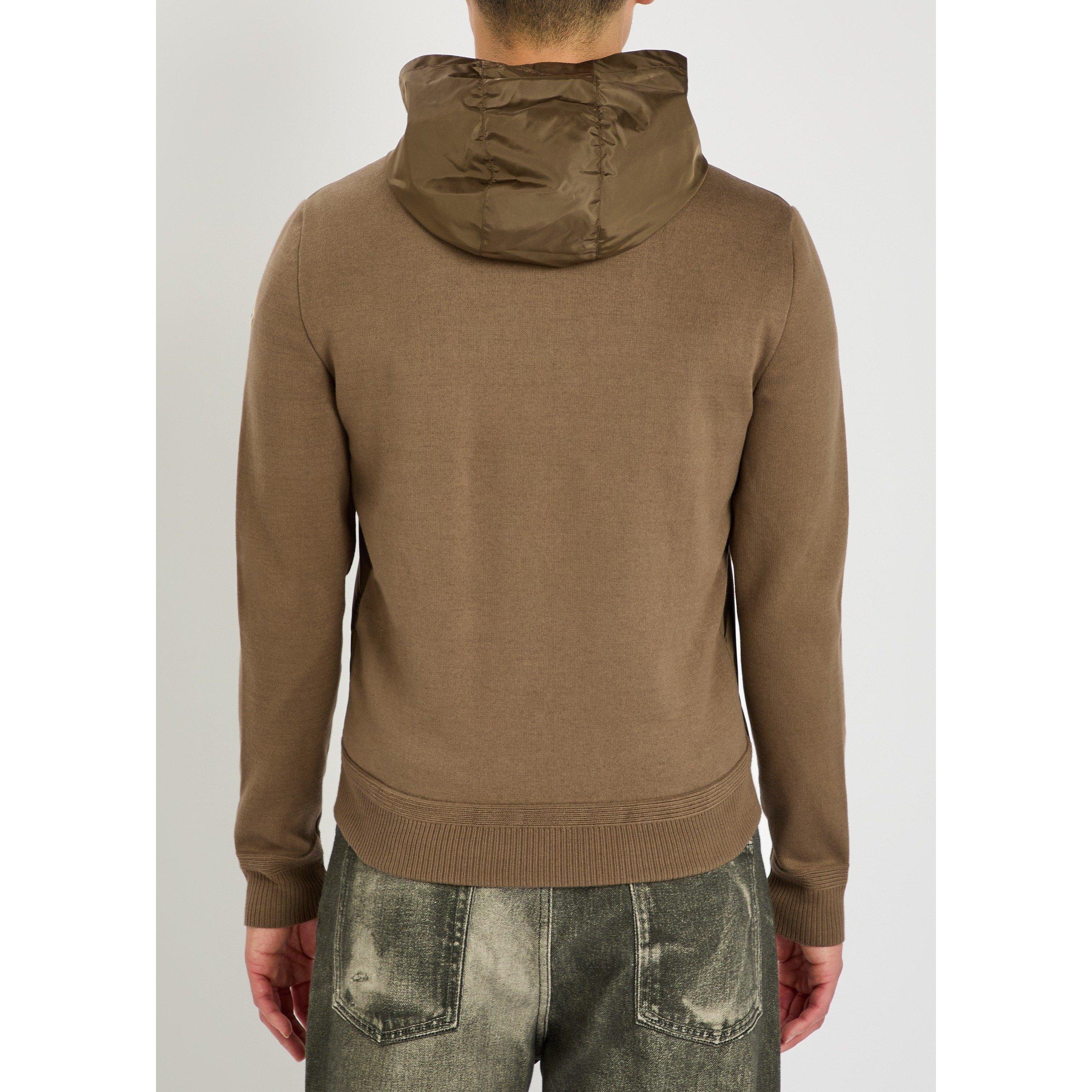 GREEN - Moncler - Men's Hooded Cotton Slim-Fit Hybrid Jacket - 3