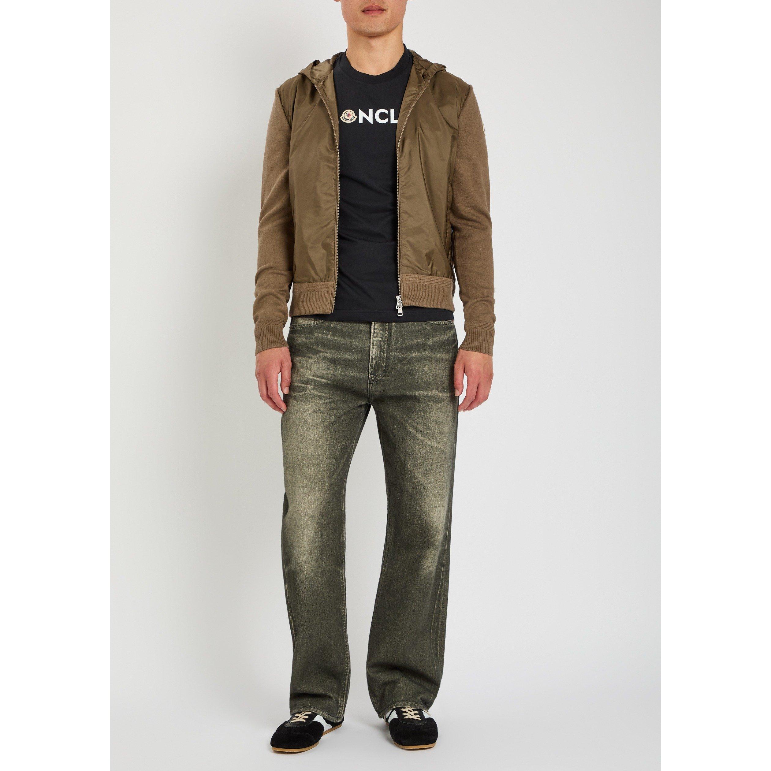 GREEN - Moncler - Men's Hooded Cotton Slim-Fit Hybrid Jacket - 5