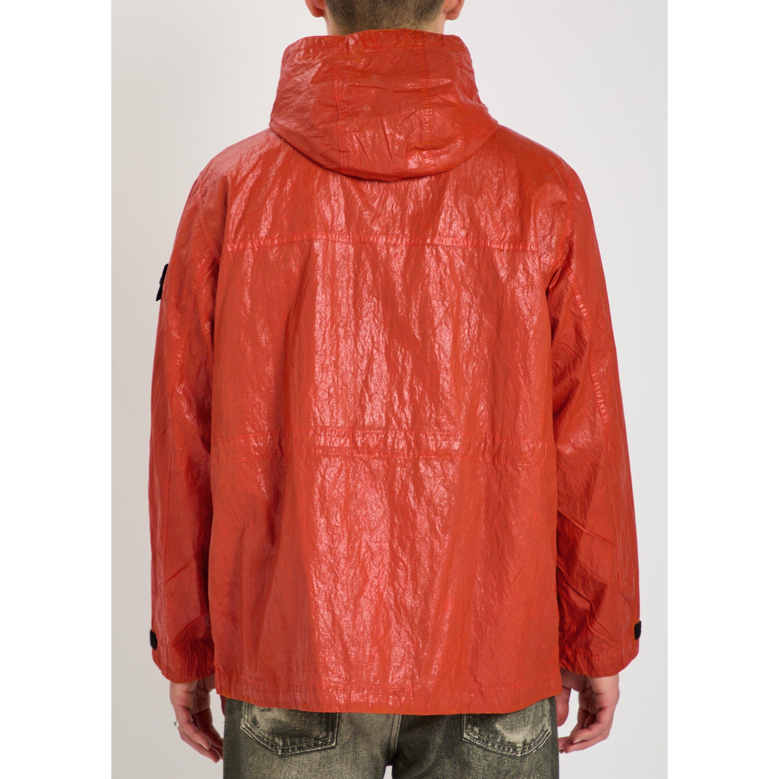 ORANGE - Stone Island - SI SLICK NYLON HOOD JACKET - 3