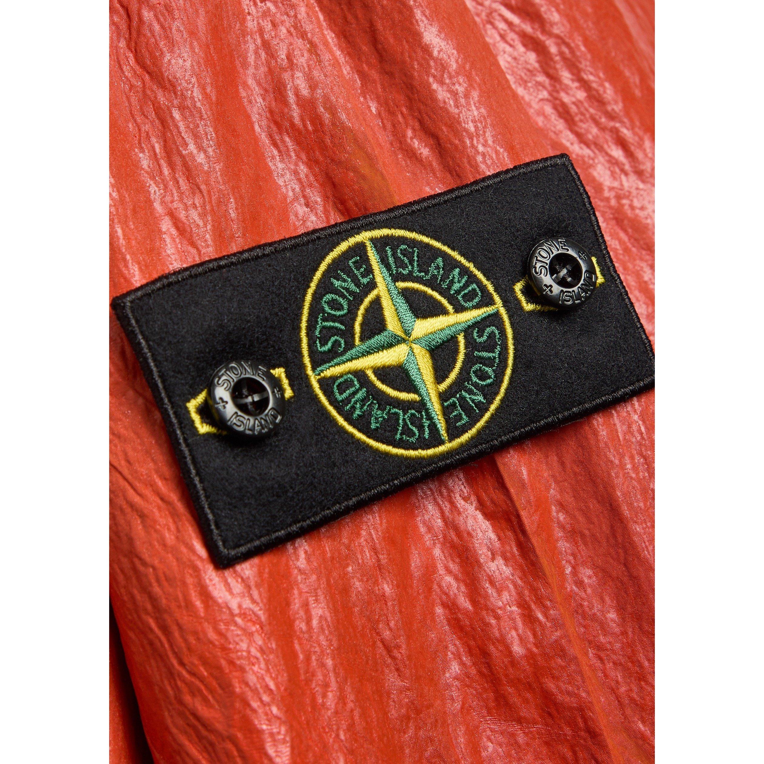 ORANGE - Stone Island - SI SLICK NYLON HOOD JACKET - 4