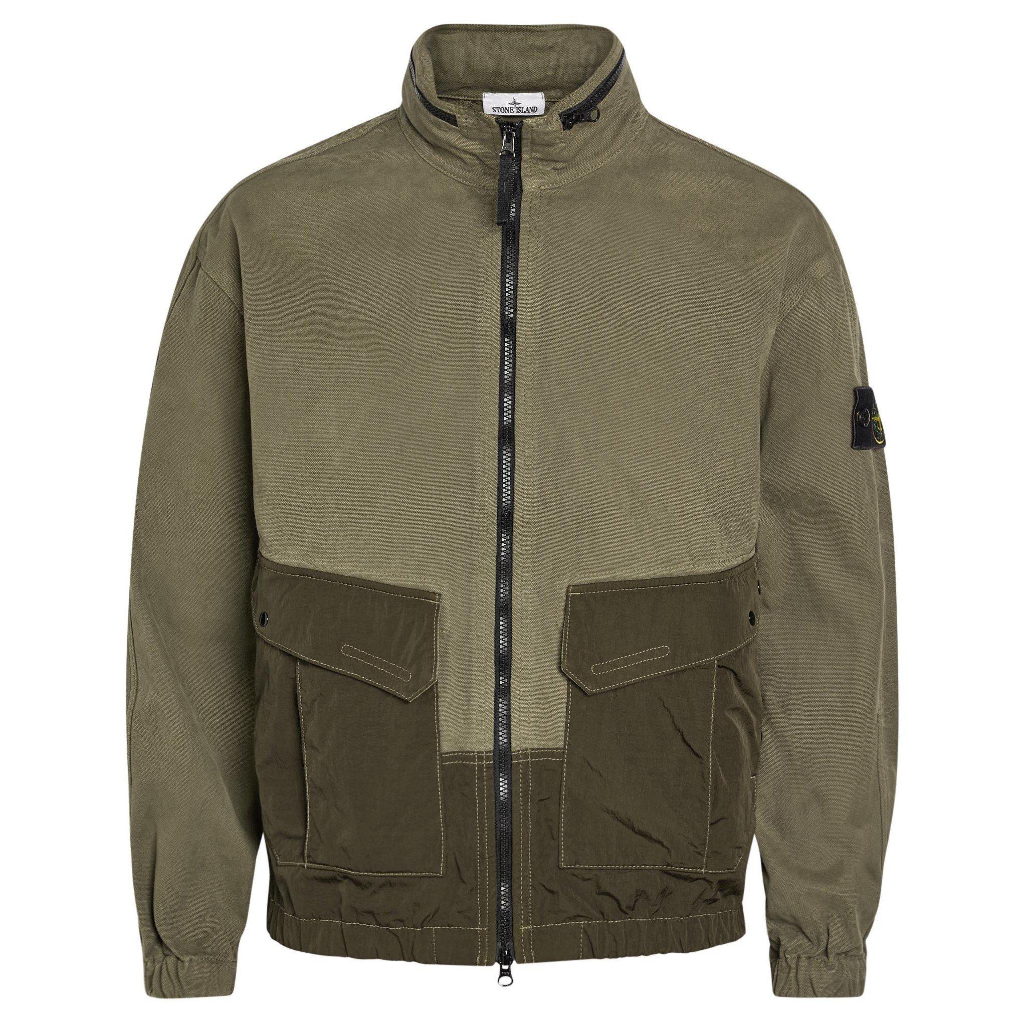 GREEN DARK - Stone Island - SI PANAMA ZIP UP - 1