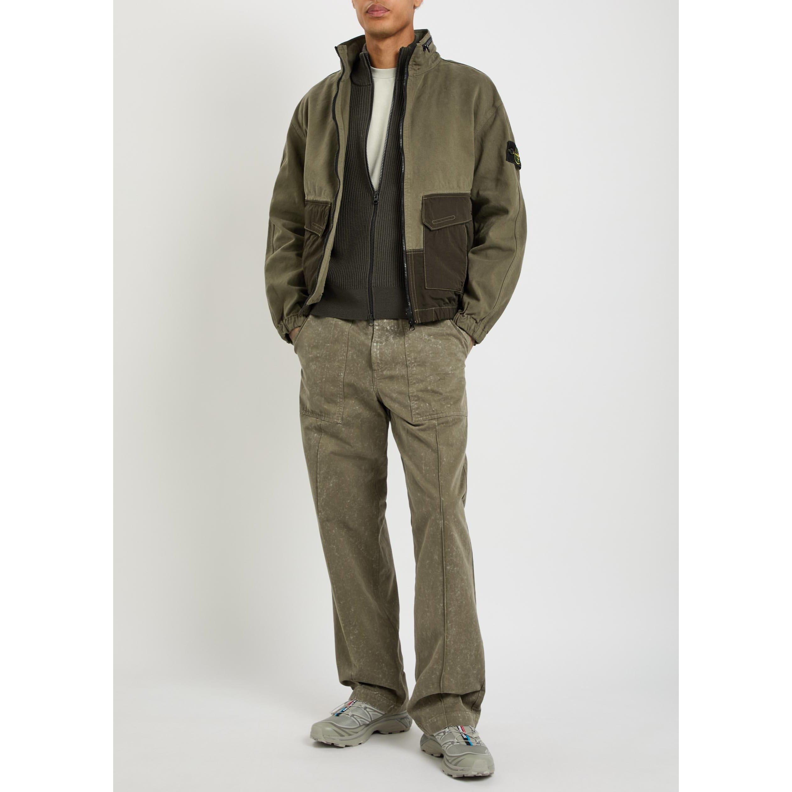 GREEN DARK - Stone Island - SI PANAMA ZIP UP - 6