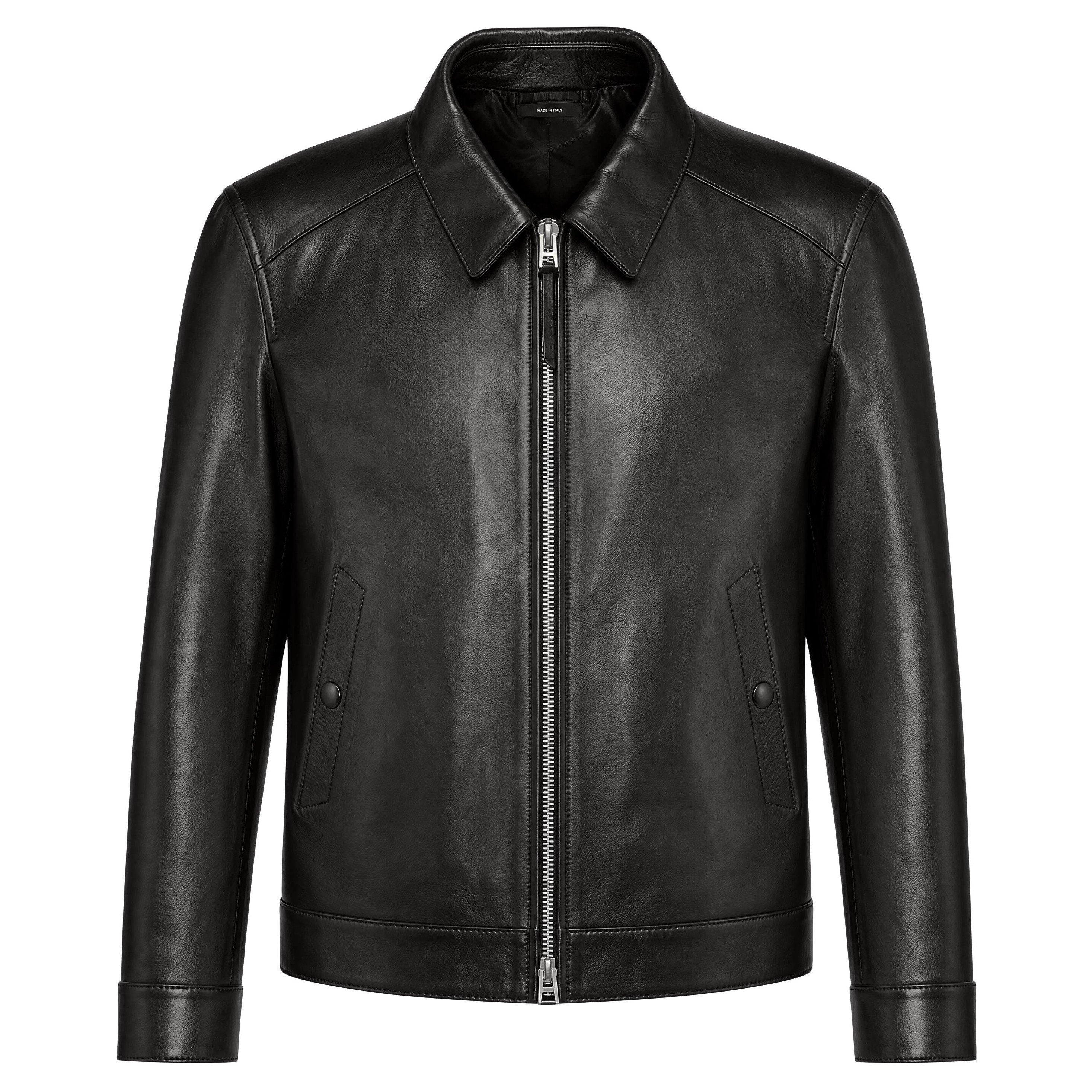 BLACK - Tom Ford - TF nappa grain leather collar - 1