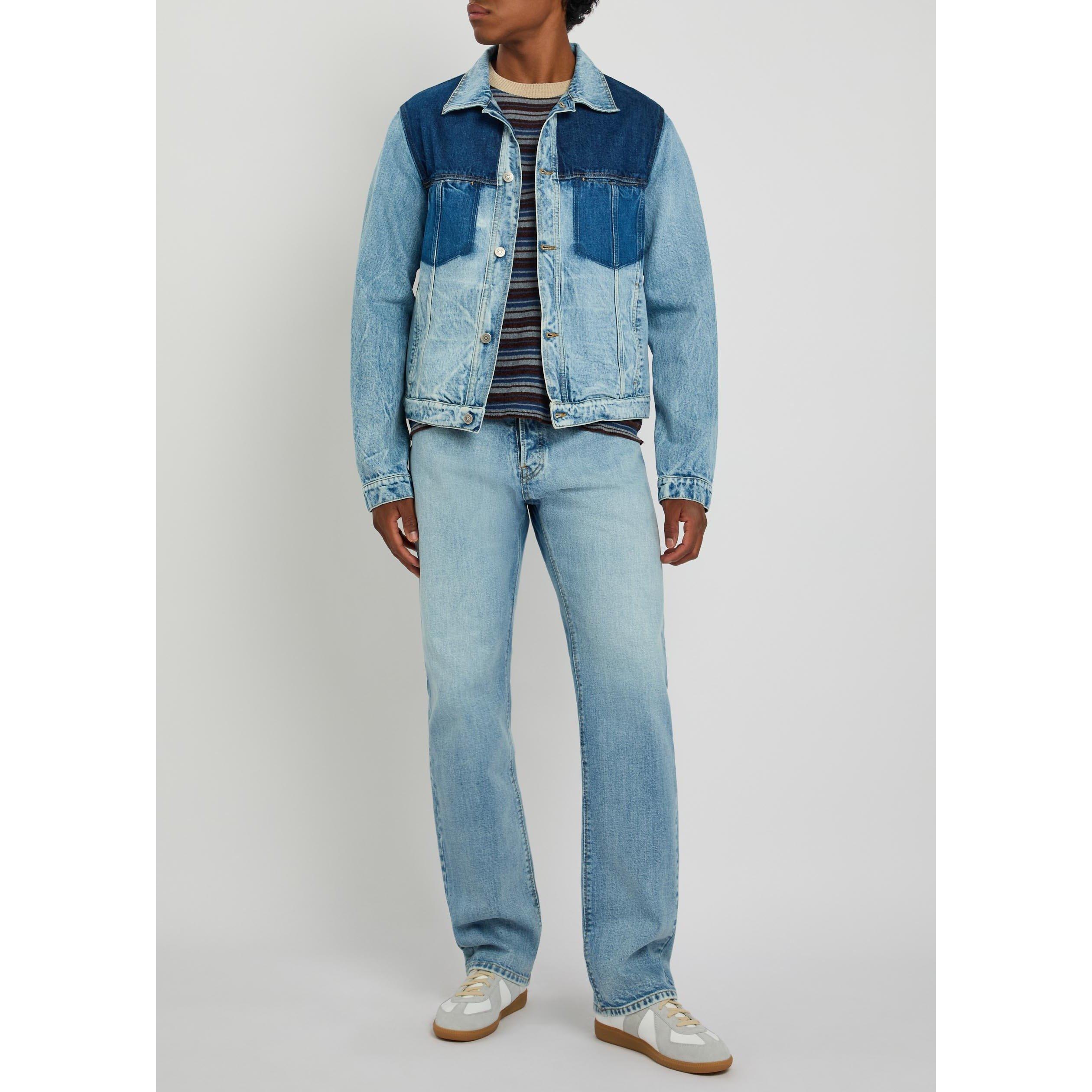 BLUE DENIM - Maison Margiela - Men's Mar Cotton Denim Oversized-Fit Jacket - 5