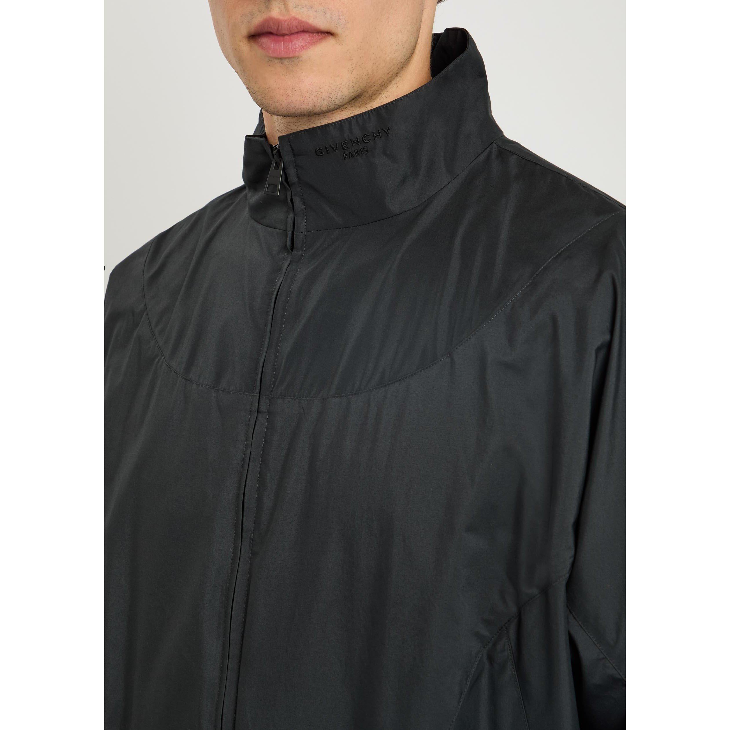 BLACK - GIVENCHY - GIV MIX MAT CUT OUT BLOUSON - 4