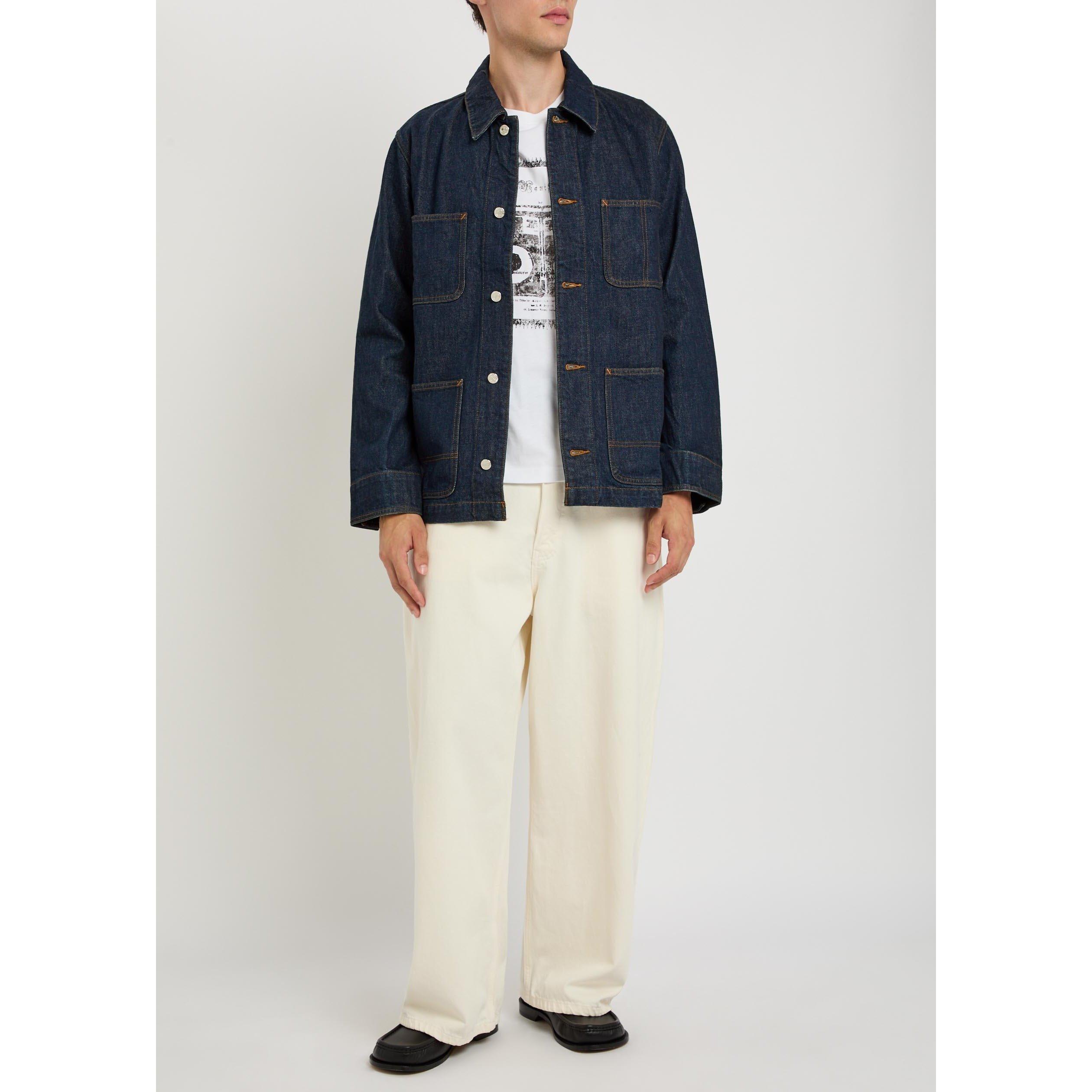 INDIGO - APC - Men's Field Cotton Relaxed-Fit Denim Jacket - 5