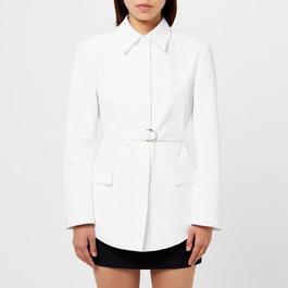 Valentino Poplin Belted Shirt Jacket