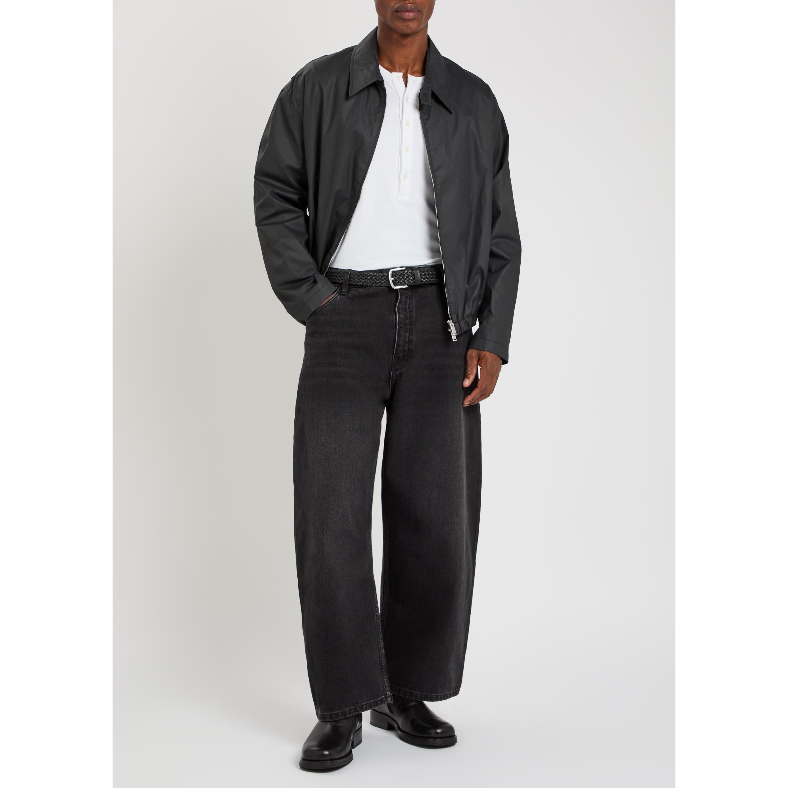BLACK - Studio Nicholson - Men's Waxed Cotton Oversized-Fit Jacket - 5