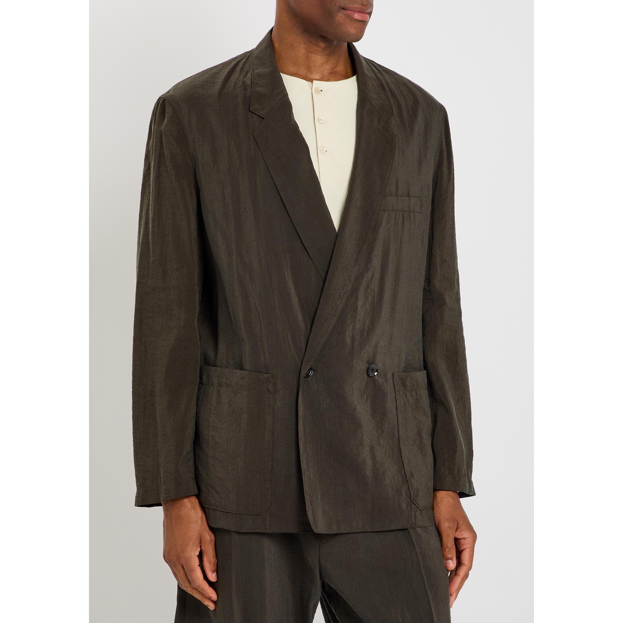 BROWN DARK - Lemaire - LEMAIRE SOFT DB JACKET - 2