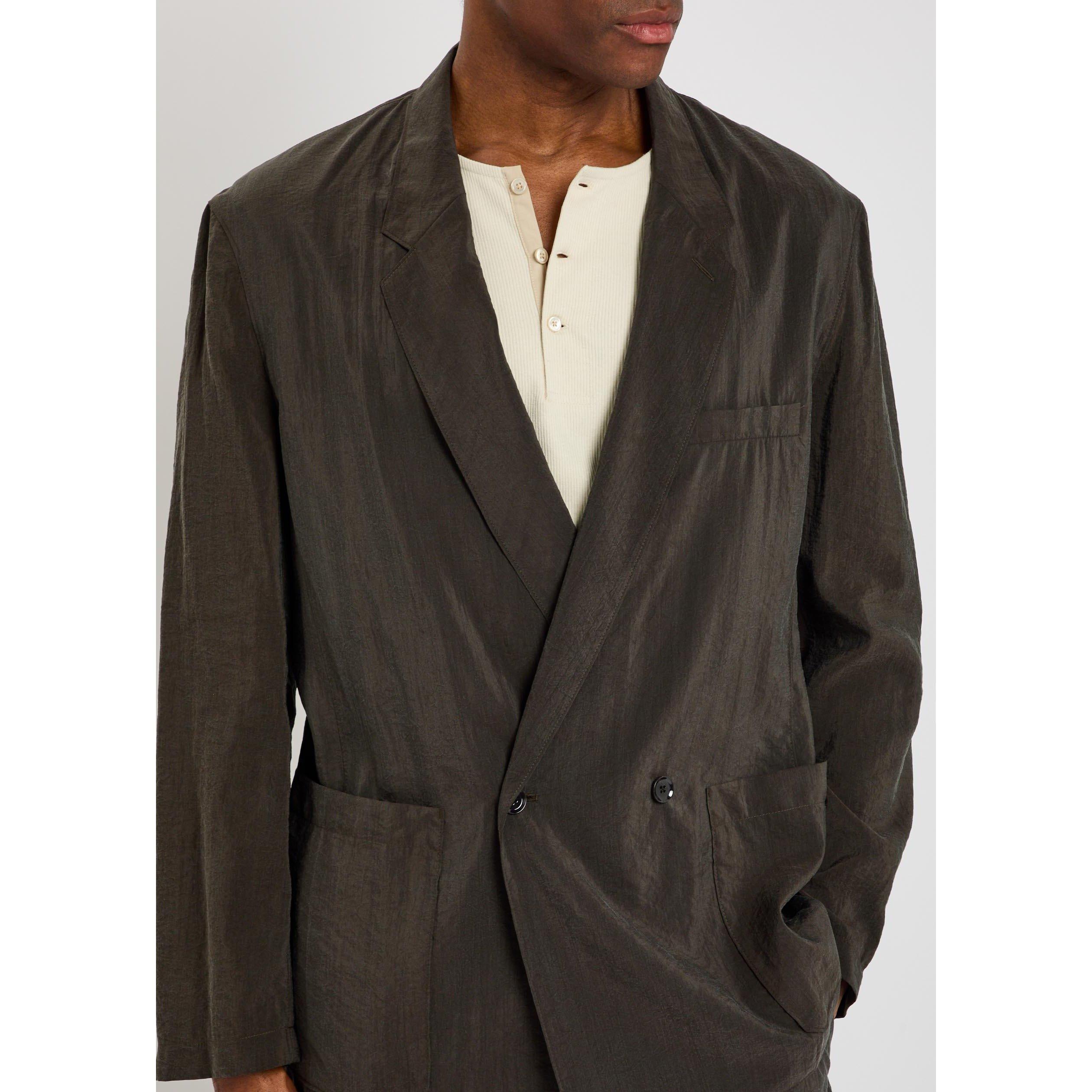 BROWN DARK - Lemaire - LEMAIRE SOFT DB JACKET - 4