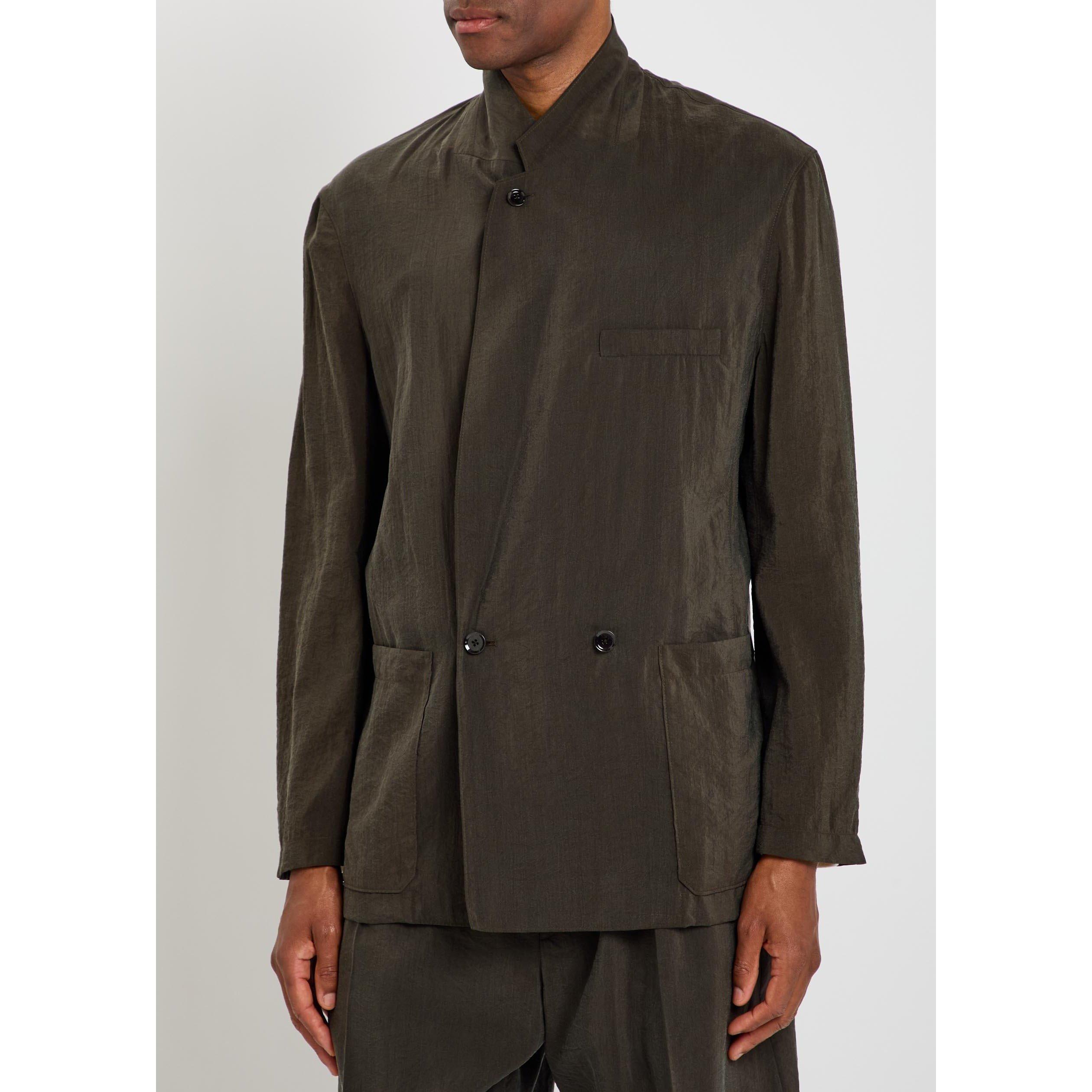 BROWN DARK - Lemaire - LEMAIRE SOFT DB JACKET - 5
