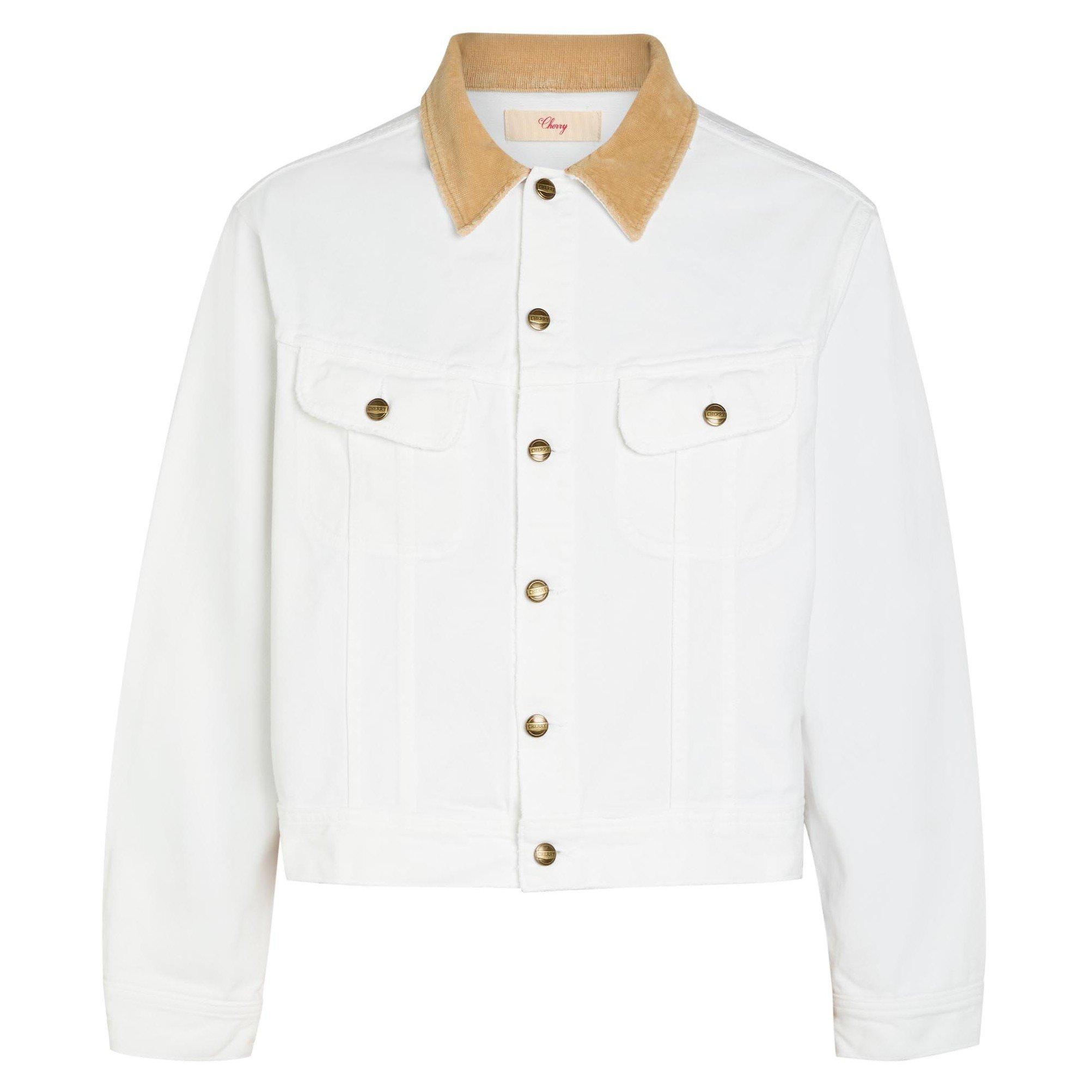 OFF WHITE - Cherry LA - Men's Trucker Oversized-Fit Denim Jacket - 1