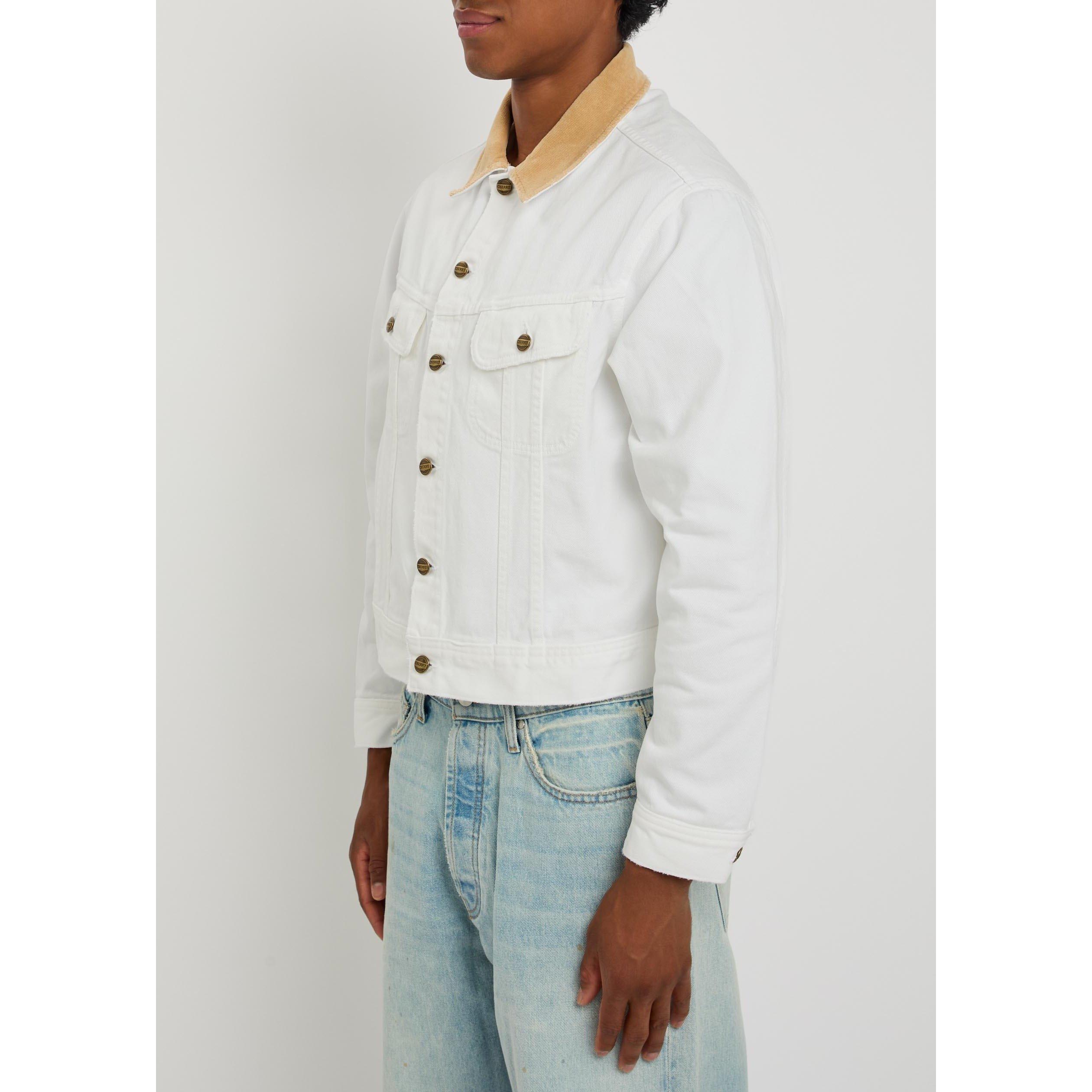 OFF WHITE - Cherry LA - Men's Trucker Oversized-Fit Denim Jacket - 2