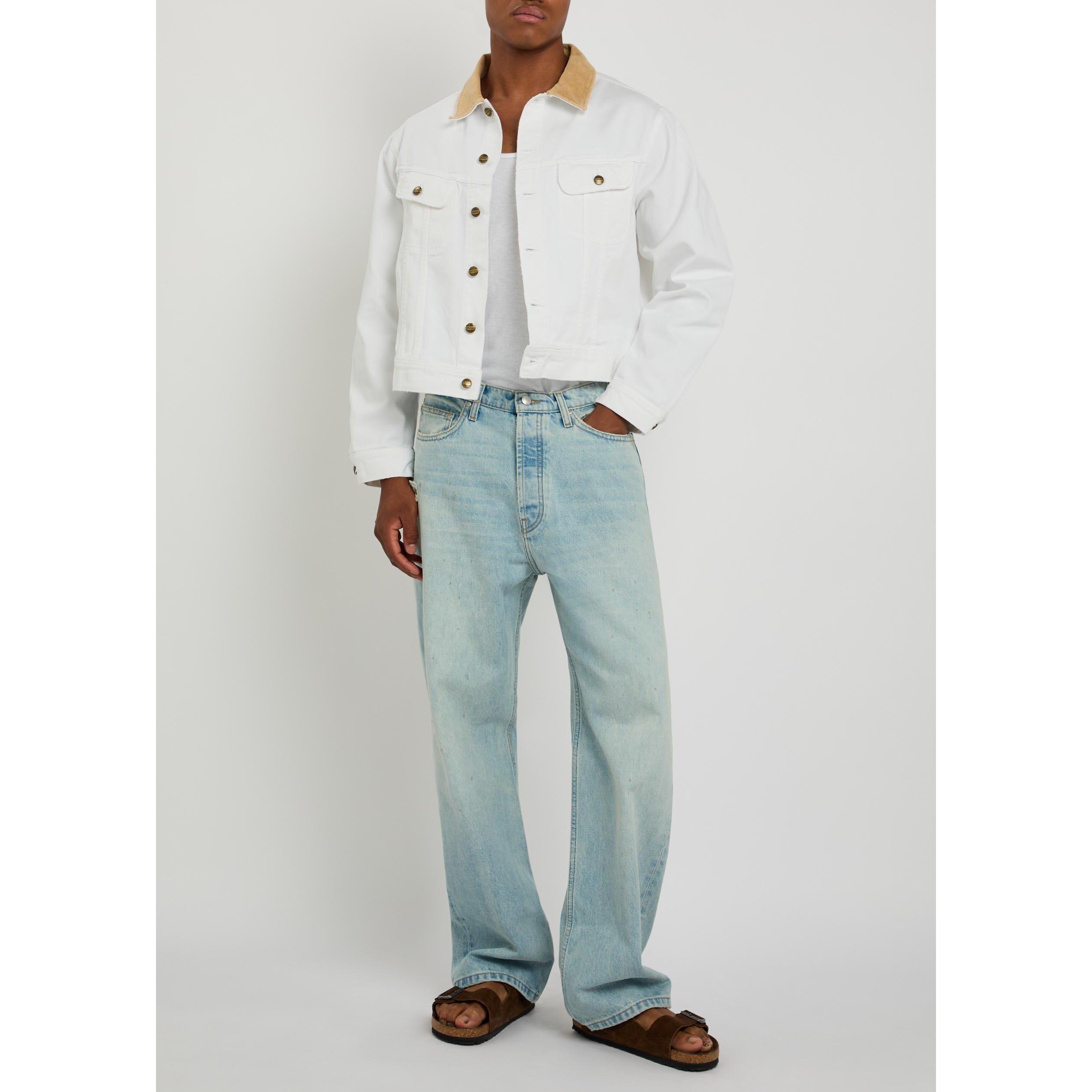 OFF WHITE - Cherry LA - Men's Trucker Oversized-Fit Denim Jacket - 5