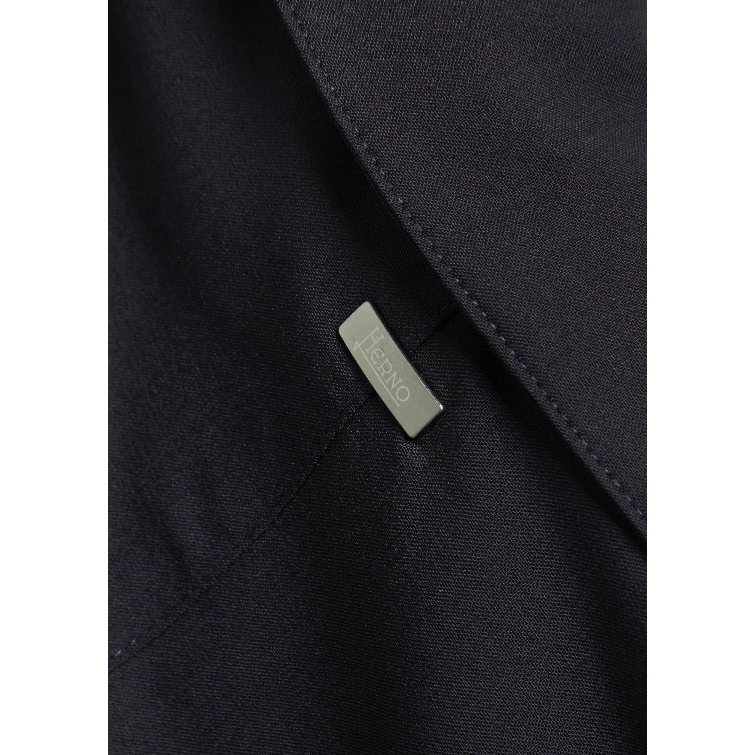 NAVY - Herno - Men's Long-Sleeve Stretch Wool Overshirt - 4