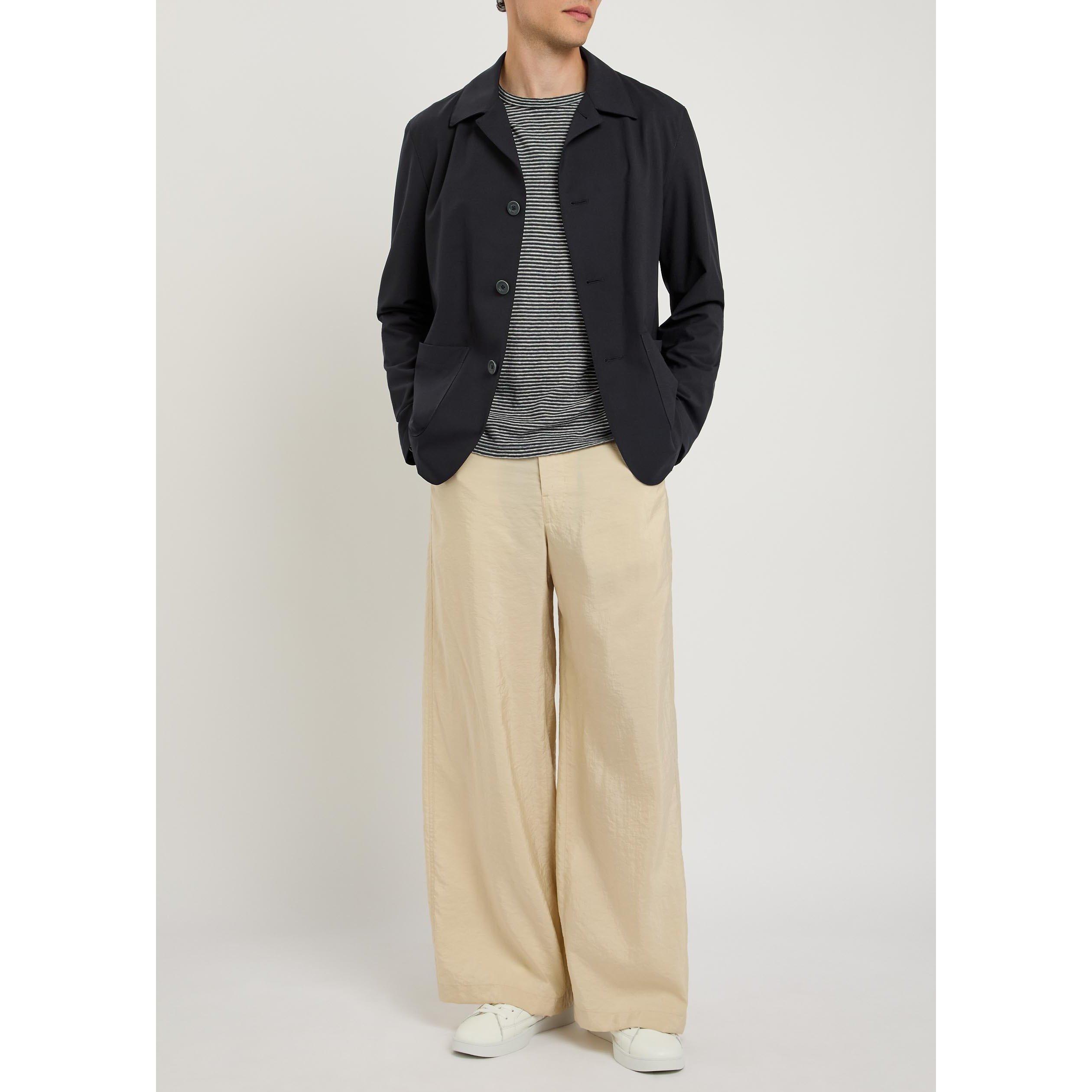 NAVY - Herno - Men's Long-Sleeve Stretch Wool Overshirt - 5