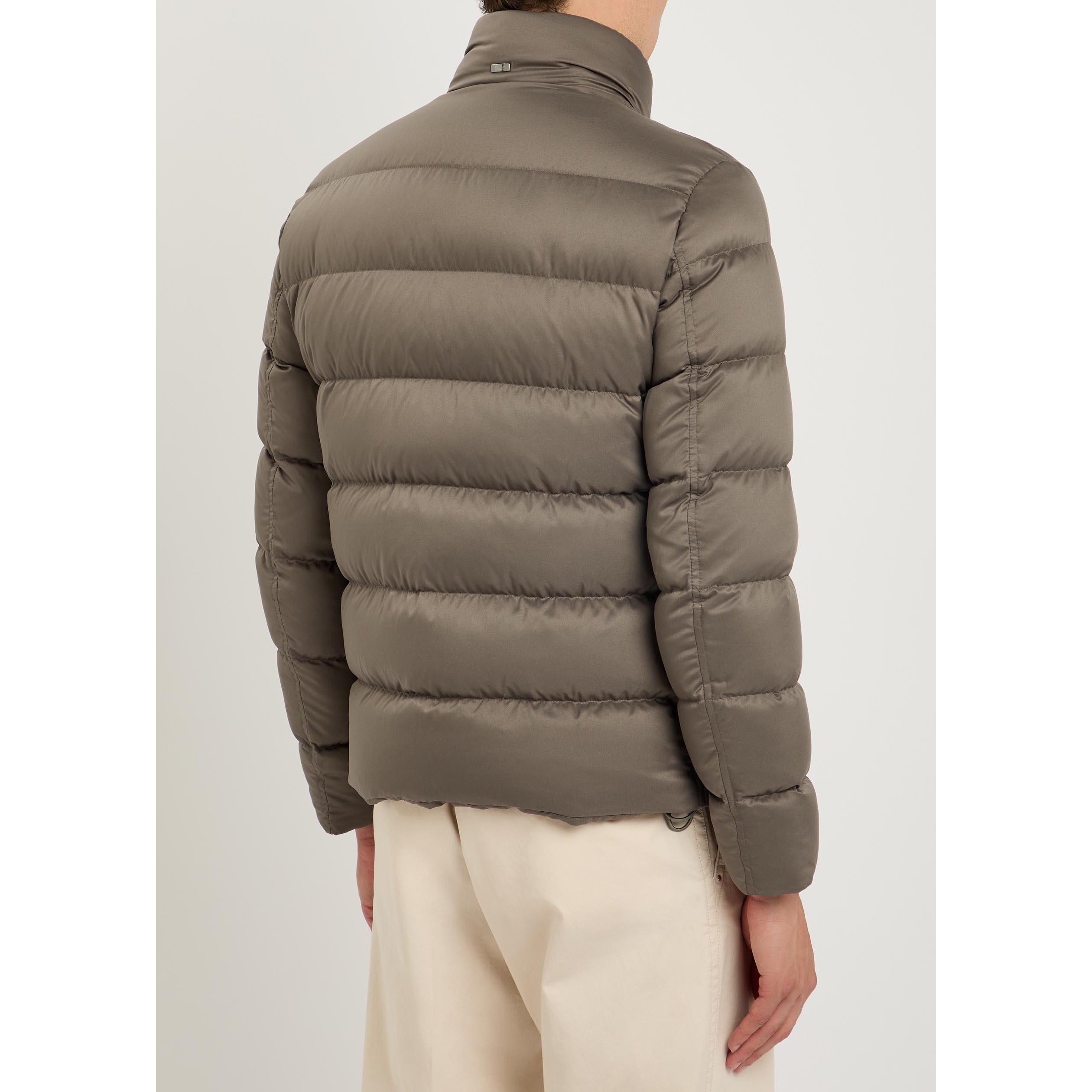 BEIGE - Herno - Men's Mock-Neck Down Bomber Jacket - 3
