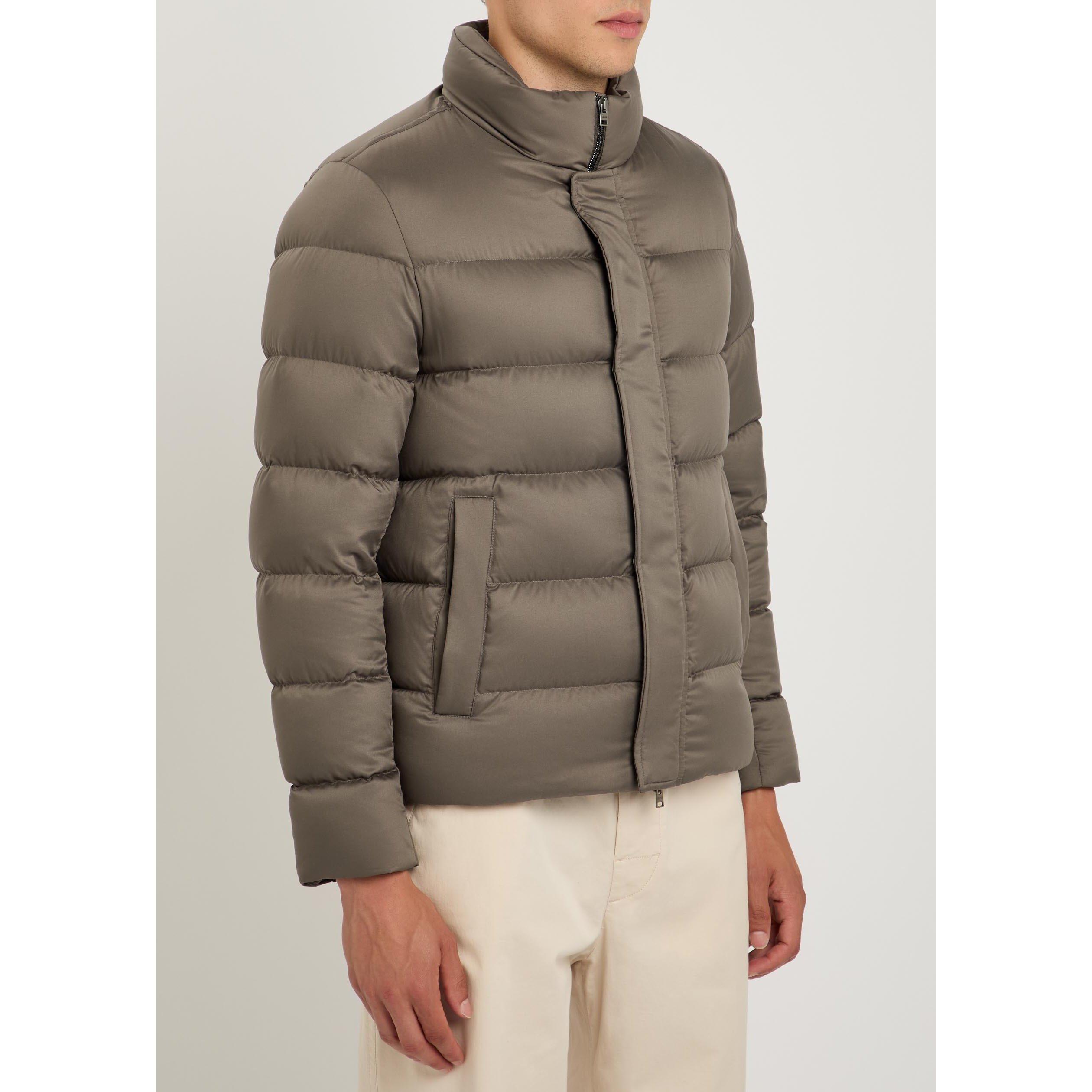 BEIGE - Herno - Men's Mock-Neck Down Bomber Jacket - 5