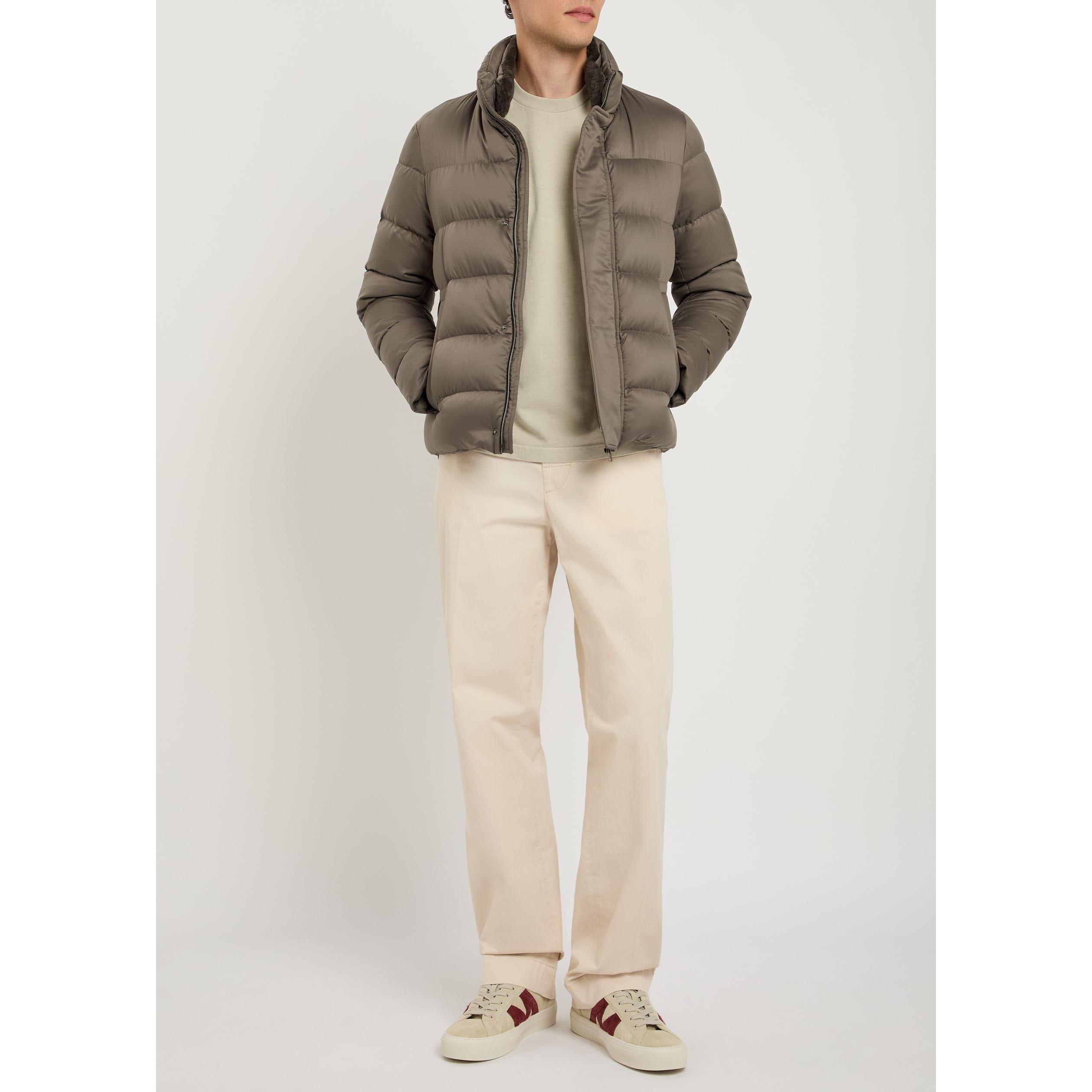 BEIGE - Herno - Men's Mock-Neck Down Bomber Jacket - 6