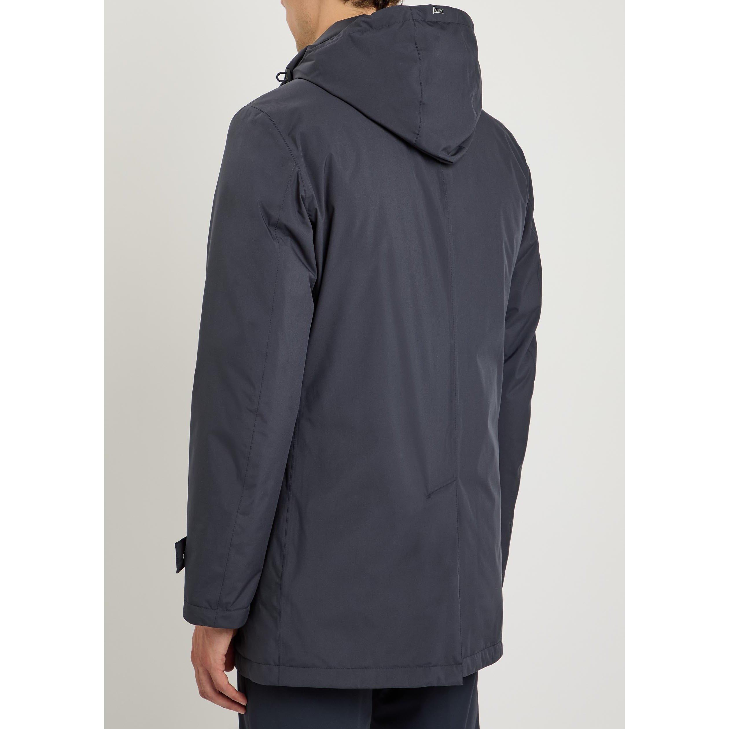DARK BLUE - Herno - Men's Waterproof 2 Layer Relaxed-Fit Down Coat - 3