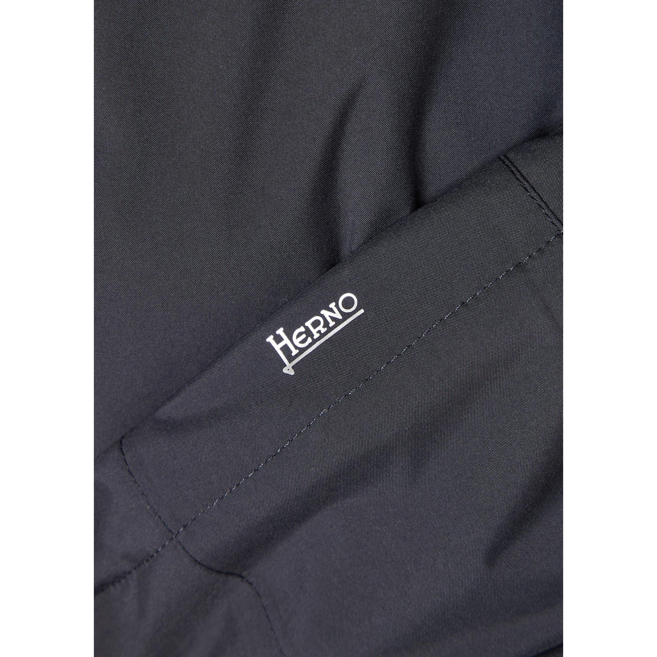 DARK BLUE - Herno - Men's Waterproof 2 Layer Relaxed-Fit Down Coat - 4