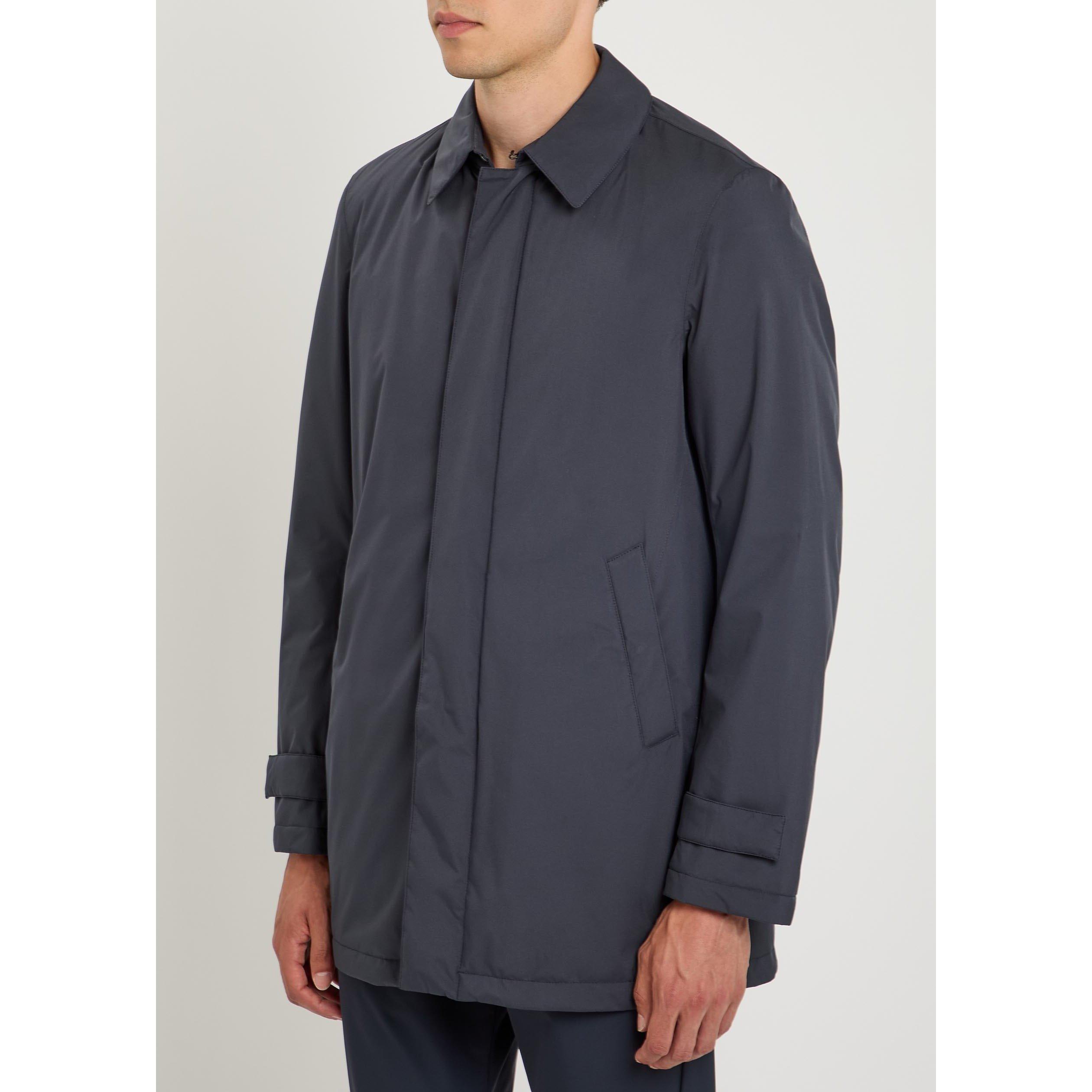 DARK BLUE - Herno - Men's Waterproof 2 Layer Relaxed-Fit Down Coat - 5