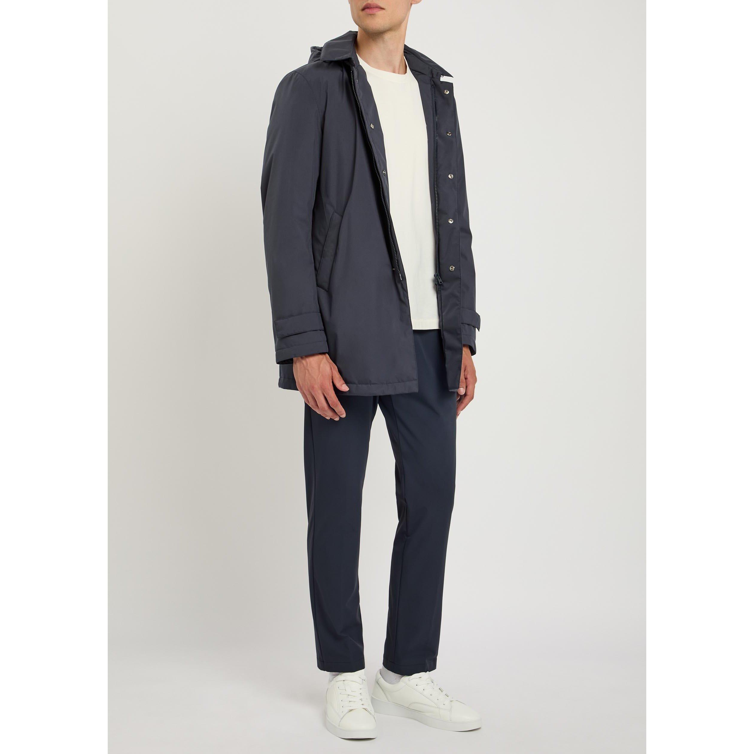 DARK BLUE - Herno - Men's Waterproof 2 Layer Relaxed-Fit Down Coat - 6