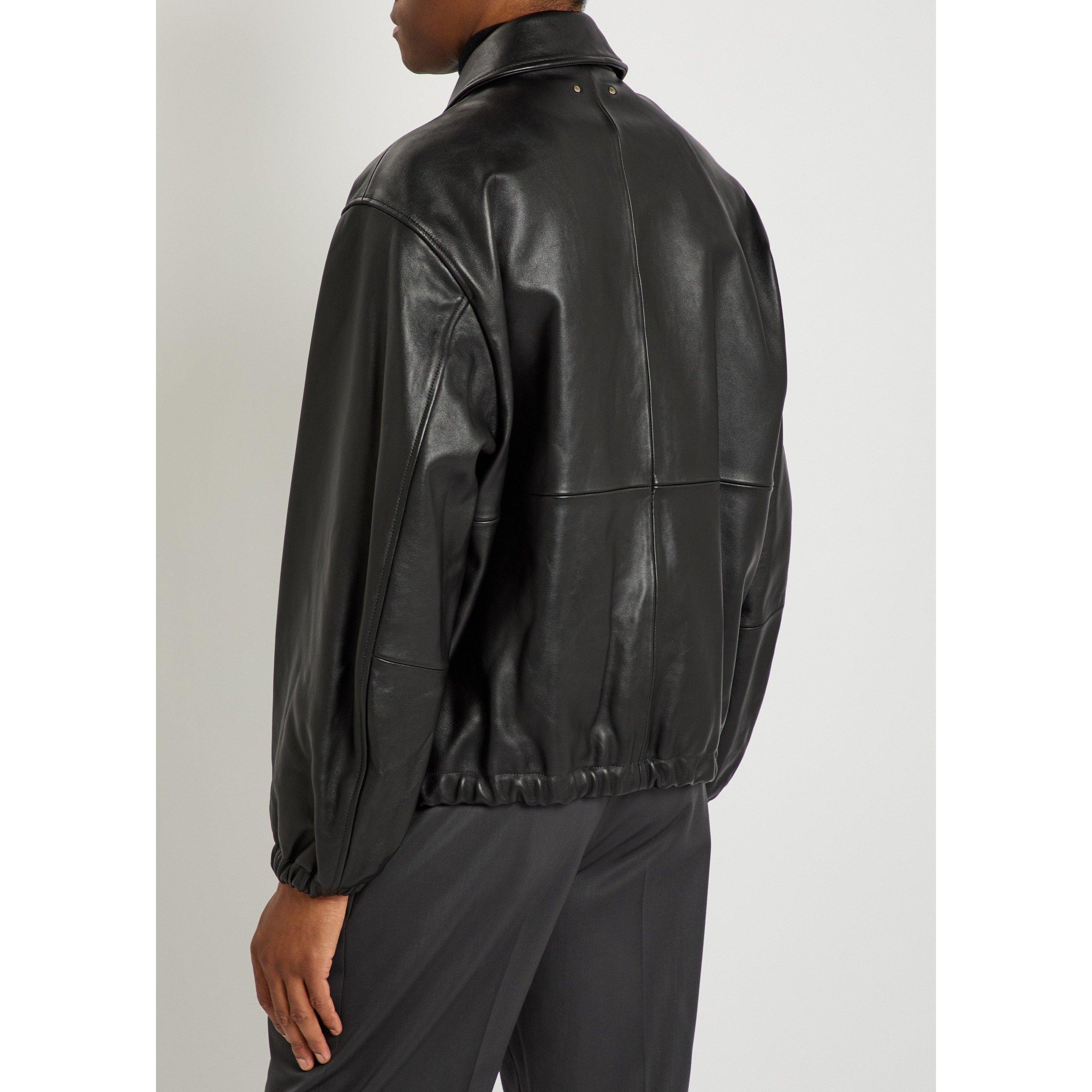 BLACK - SSSTEIN - SSSTEIN SHEEP LEATHER ZIP SHOR - 3