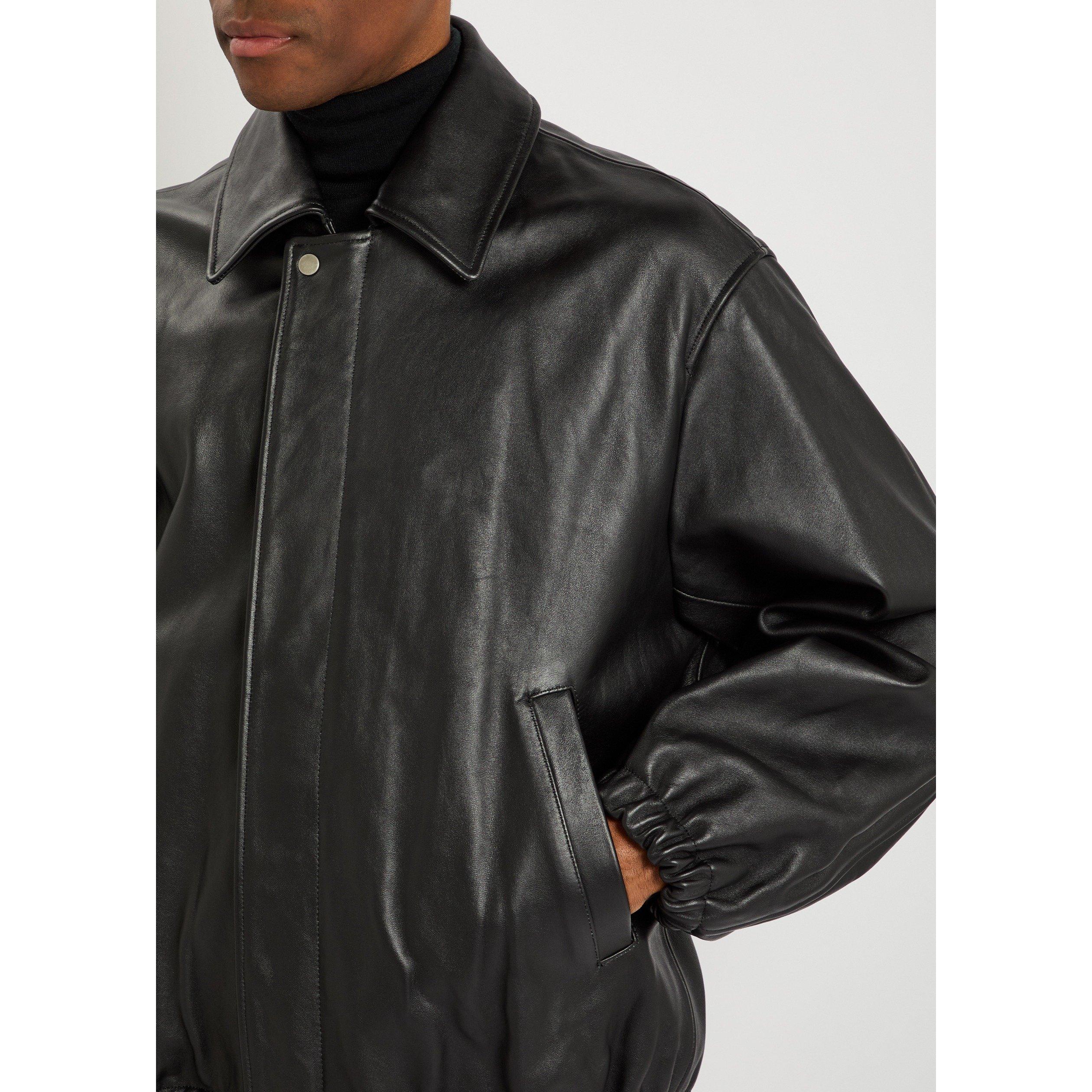 BLACK - SSSTEIN - SSSTEIN SHEEP LEATHER ZIP SHOR - 4