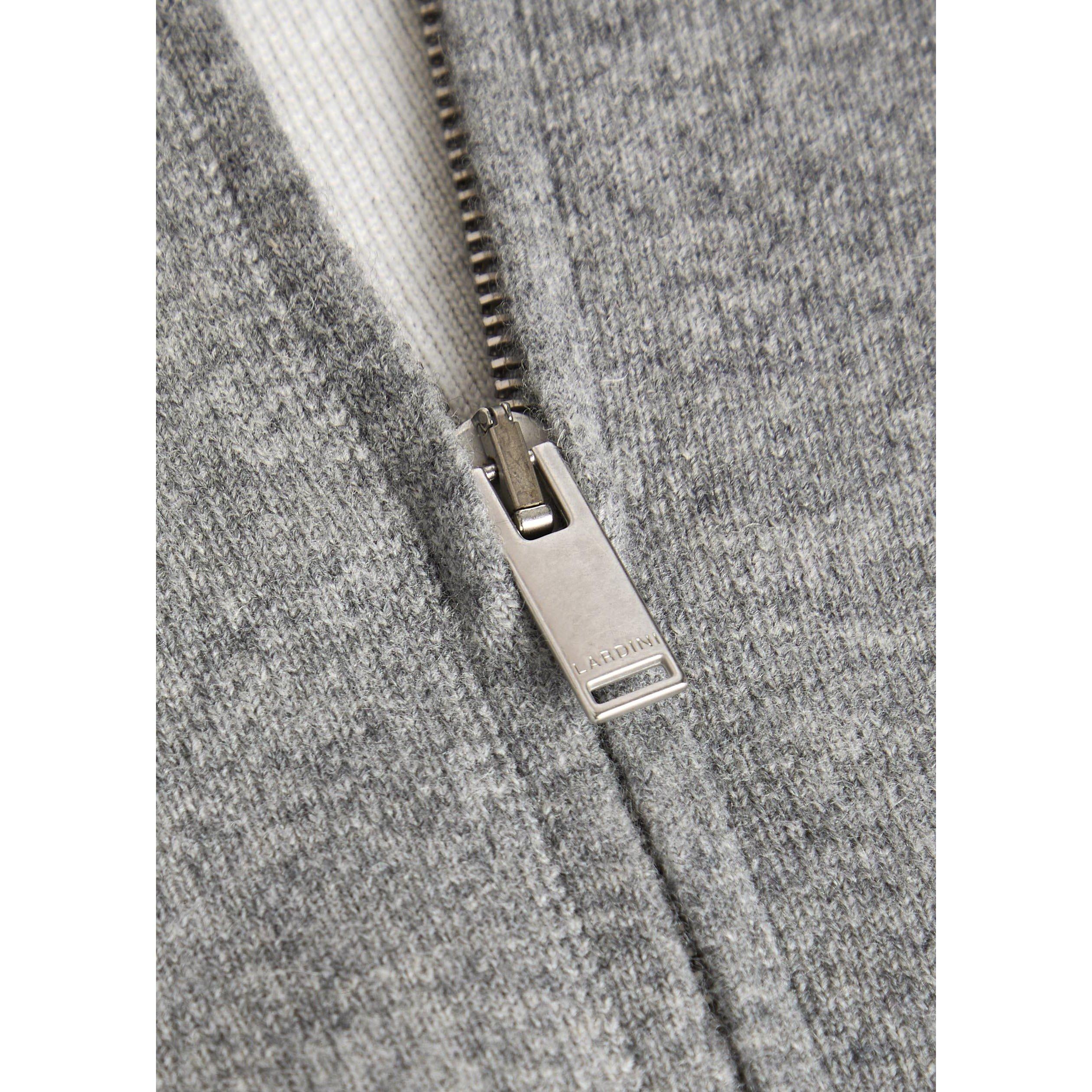 GREY - Lardini - Men's Wool Bomber Jacket - 4
