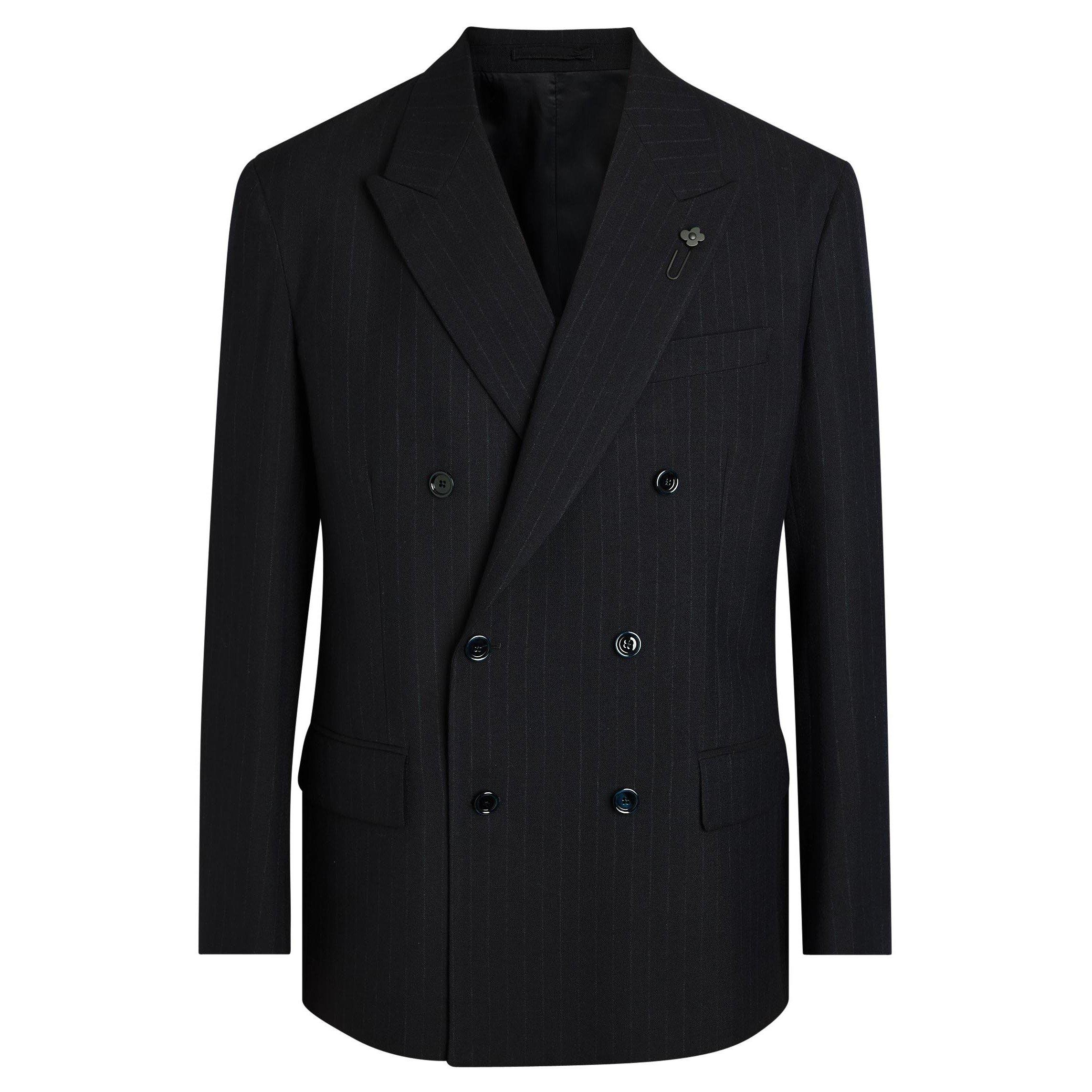 BLACK AND OTHER - Lardini - LAR DOUBLE BREASTED BLAZER