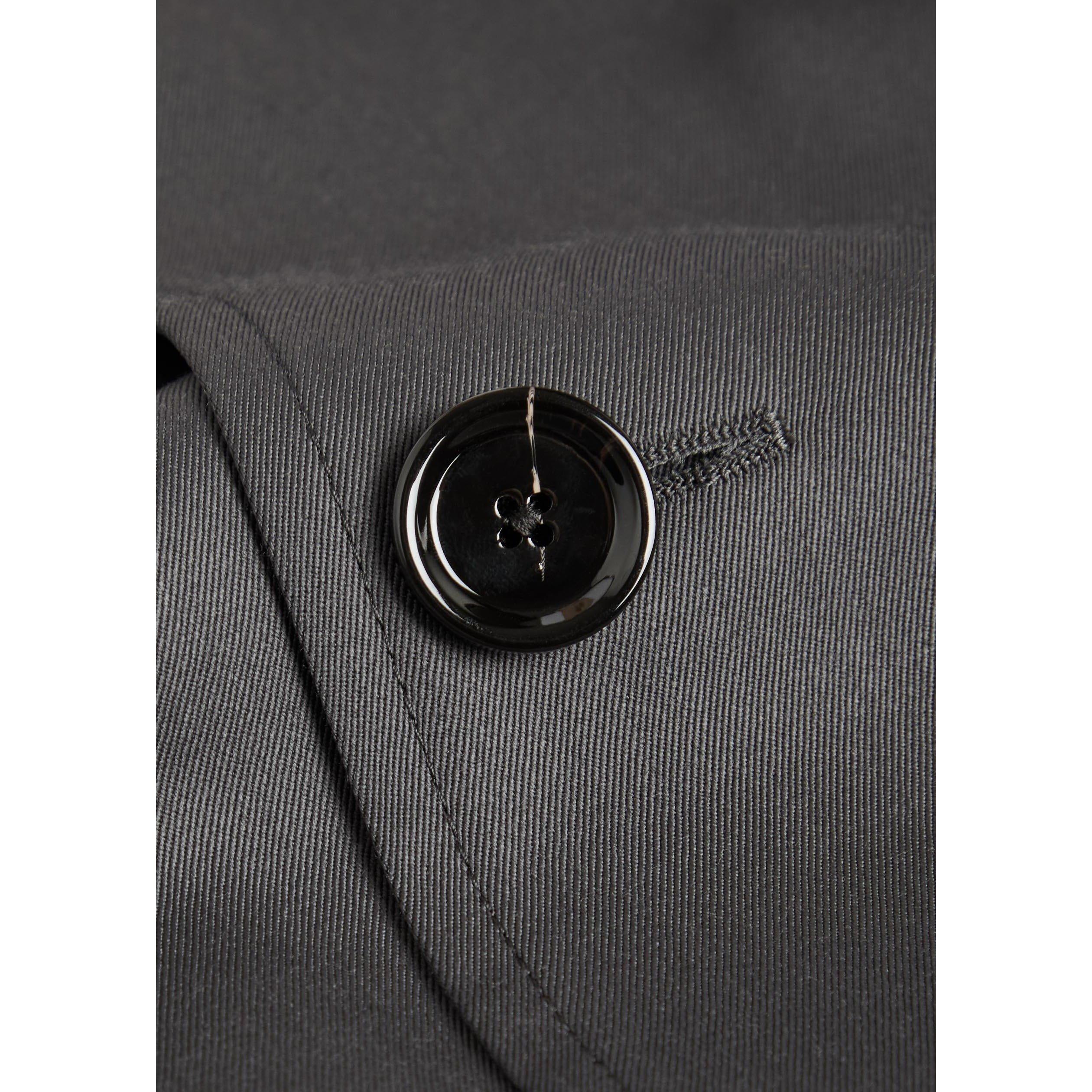 DARK GREY - Lardini - Men's Wool Trench Coat - 4