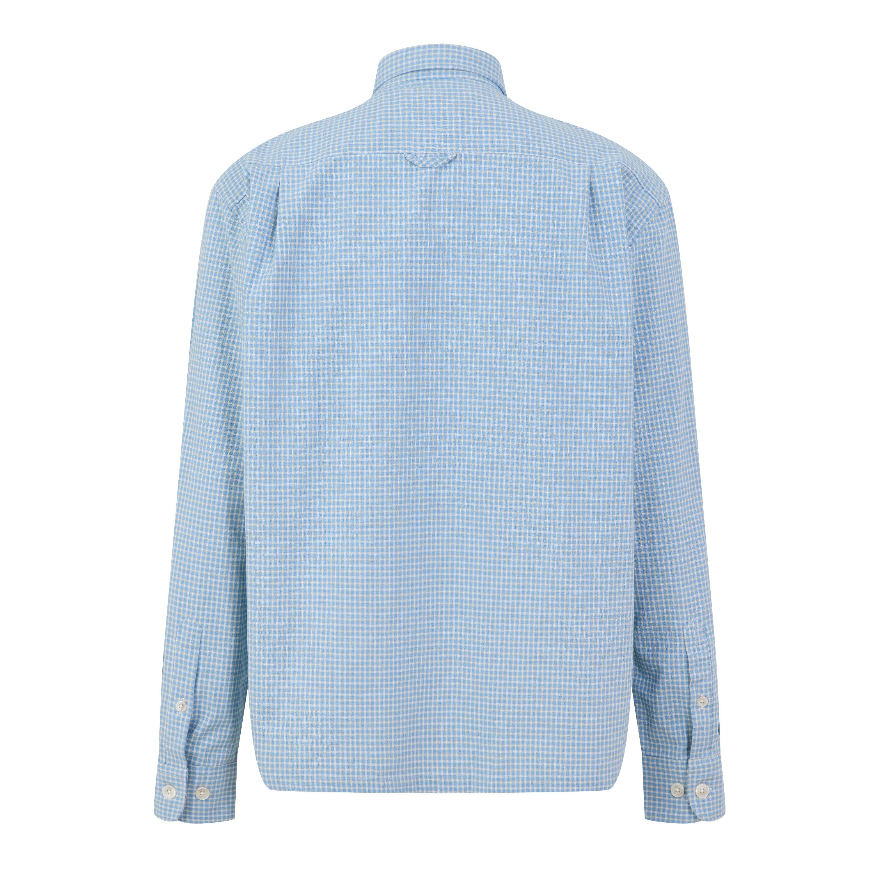 LIGHT BLUE - Foret - Men's Foret Cotton Long-Sleeve Relaxed-Fit Overshirt - 2
