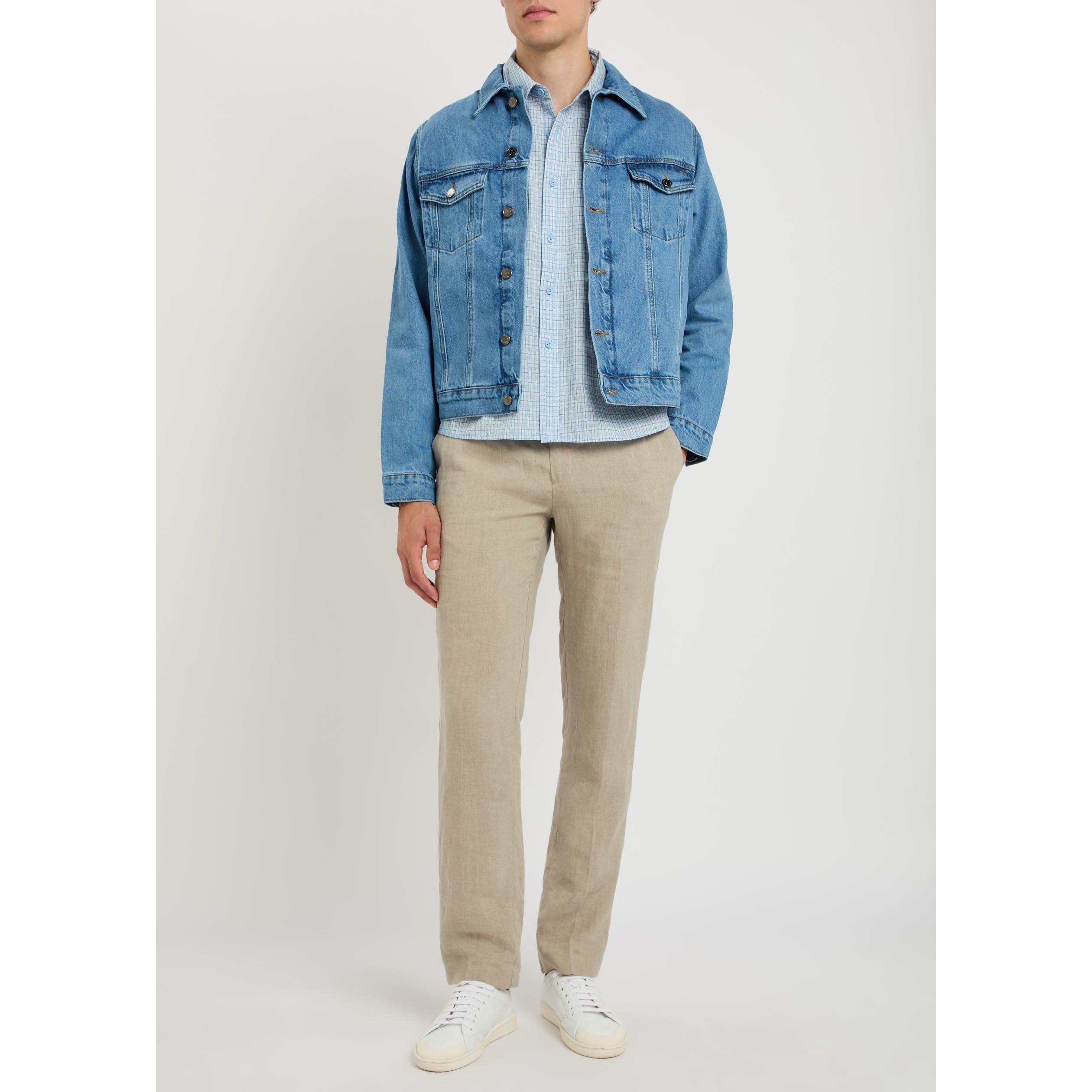 LIGHT BLUE - Percival - Men's Western Denim Jacket - 4