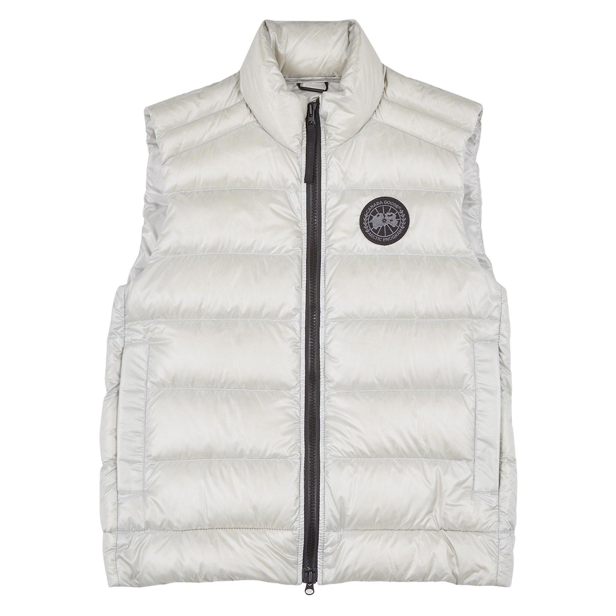LIGHT GREY - Canada Goose - Men's Crofton Quilted Down Slim-Fit Gilet - 1