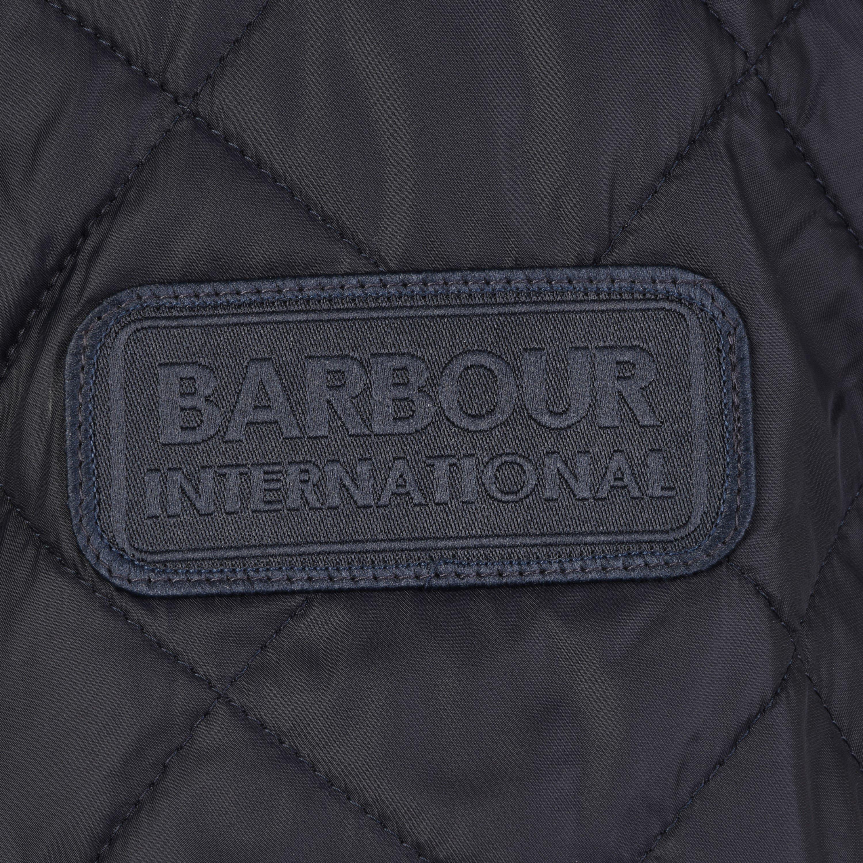 Navy - Barbour International - Tourer Ariel Quilted Jacket - 11