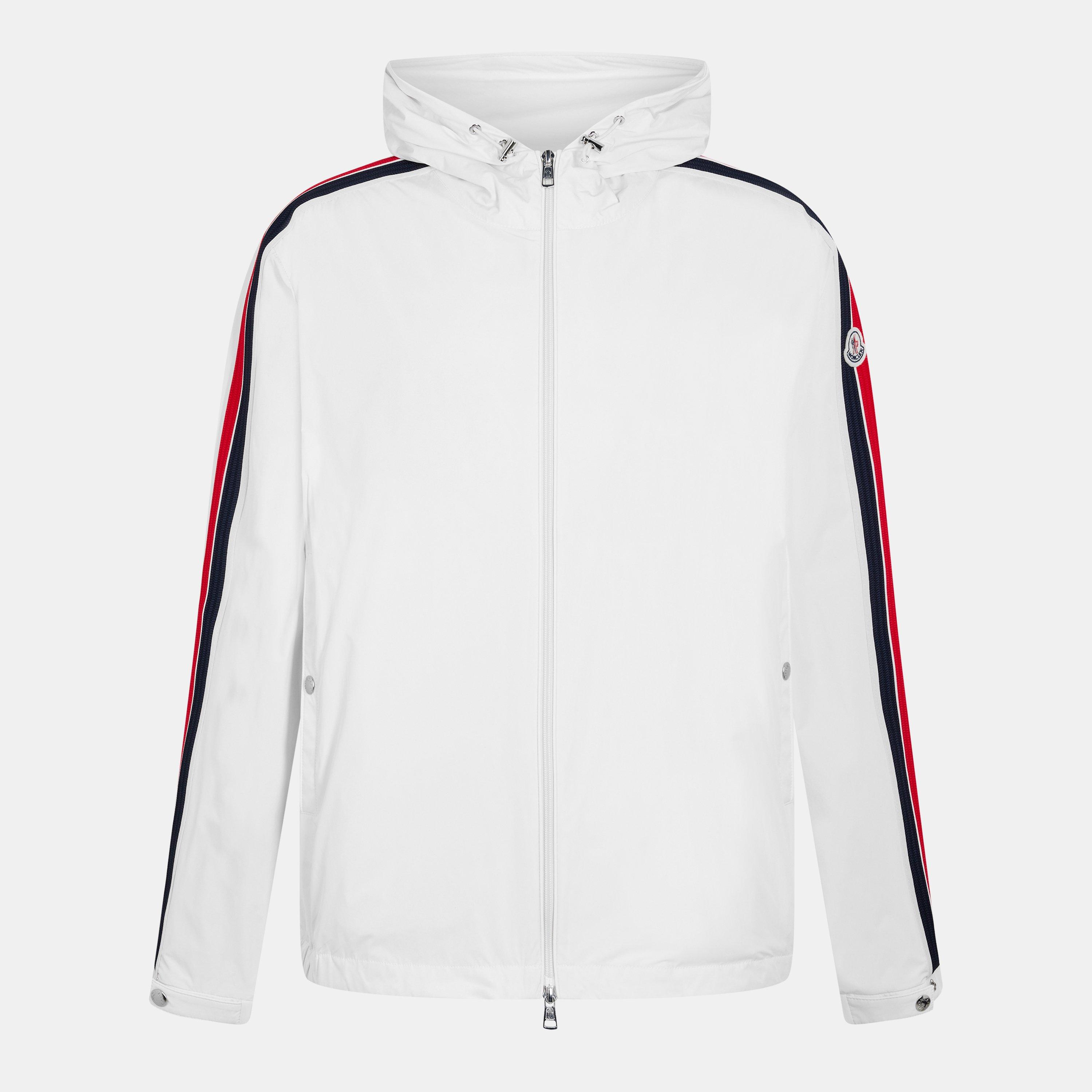 White 035 - Moncler - Men's Olan Hooded Short Sleeve Rain Anorak - 1