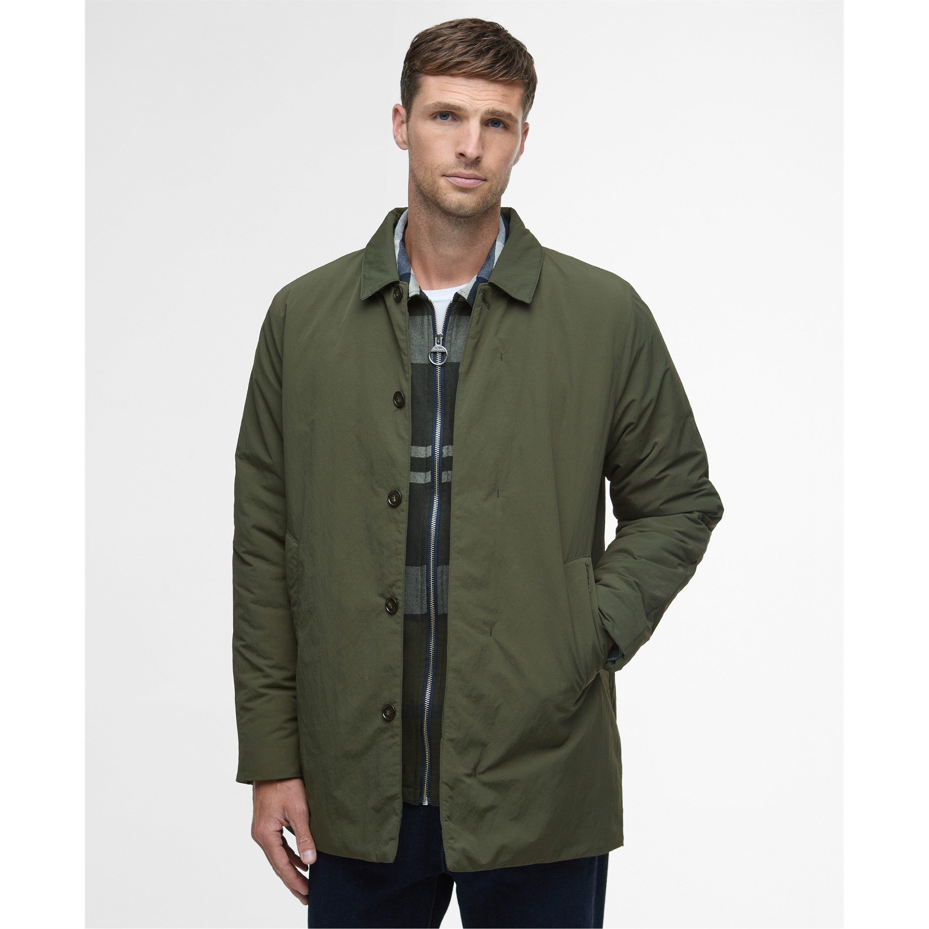 Olive - Barbour - Mens Lorden Showerproof Mac - 2