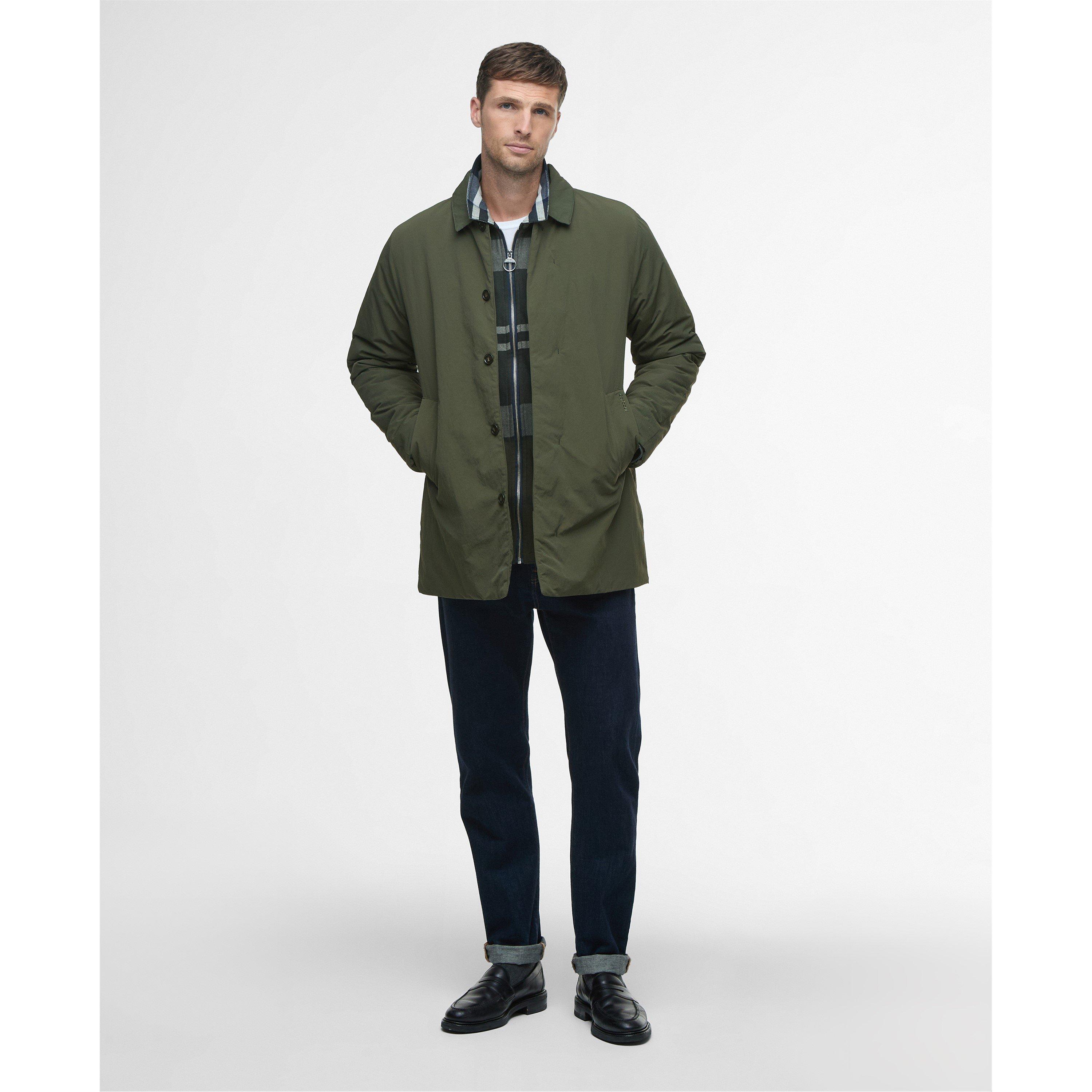 Olive - Barbour - Mens Lorden Showerproof Mac - 7