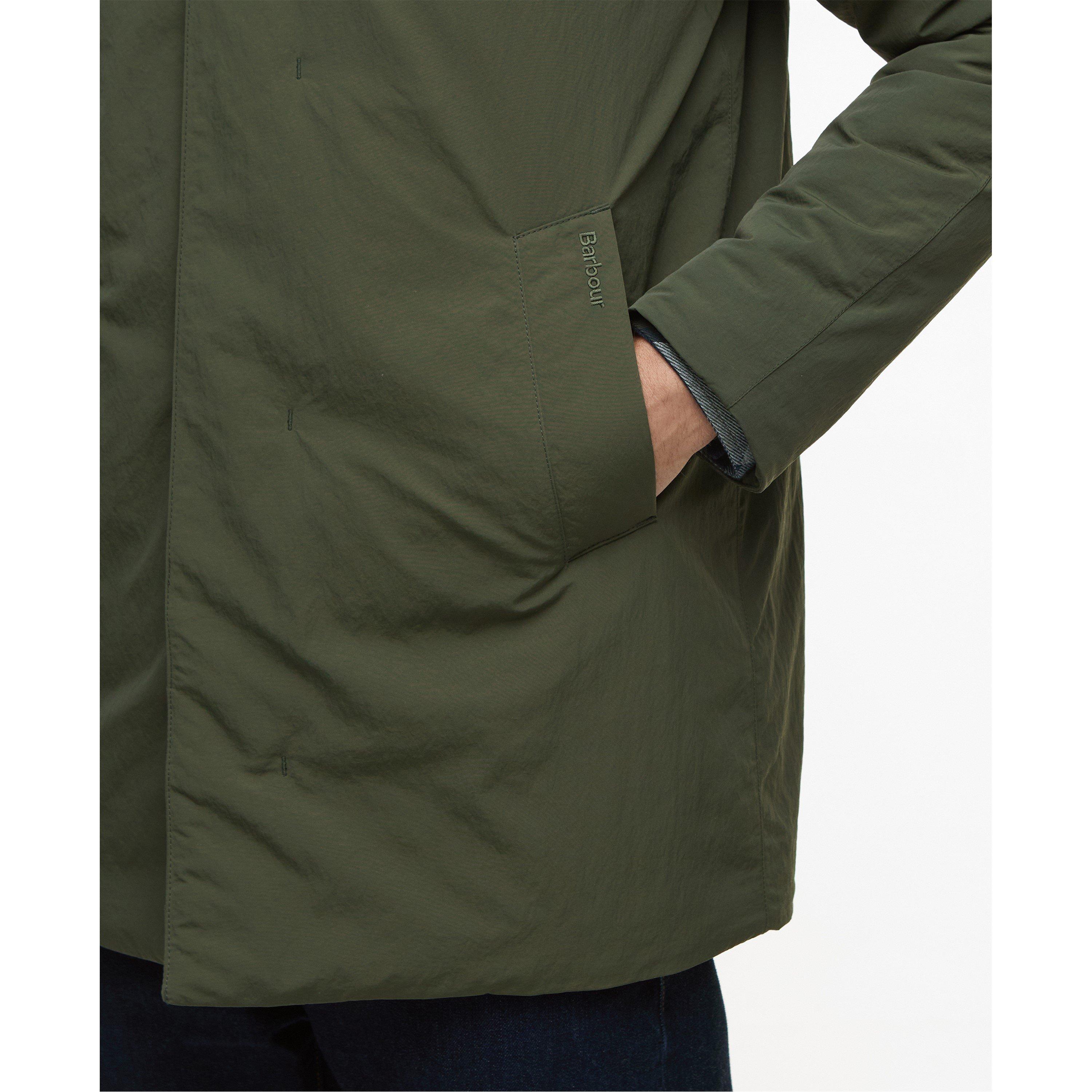 Olive - Barbour - Mens Lorden Showerproof Mac - 5