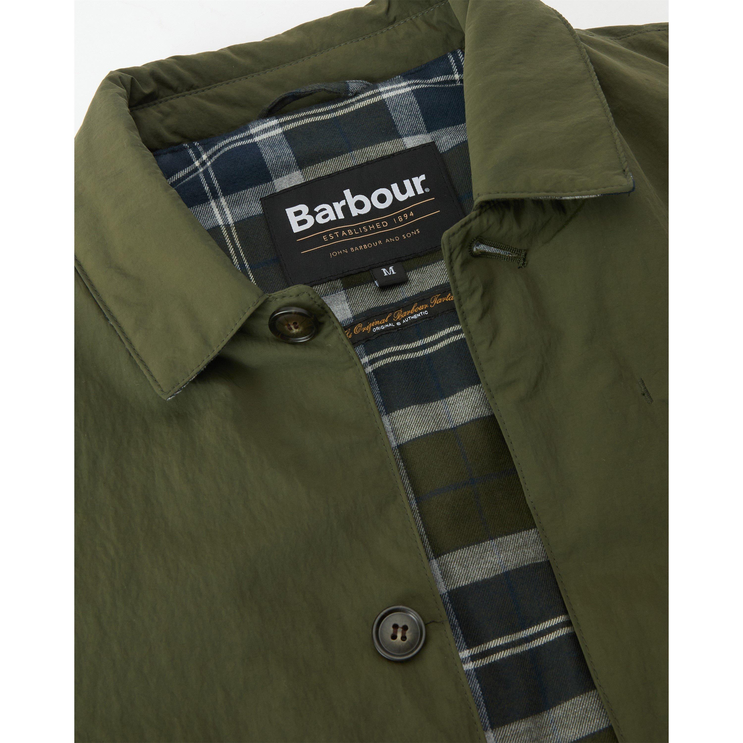 Olive - Barbour - Mens Lorden Showerproof Mac - 6