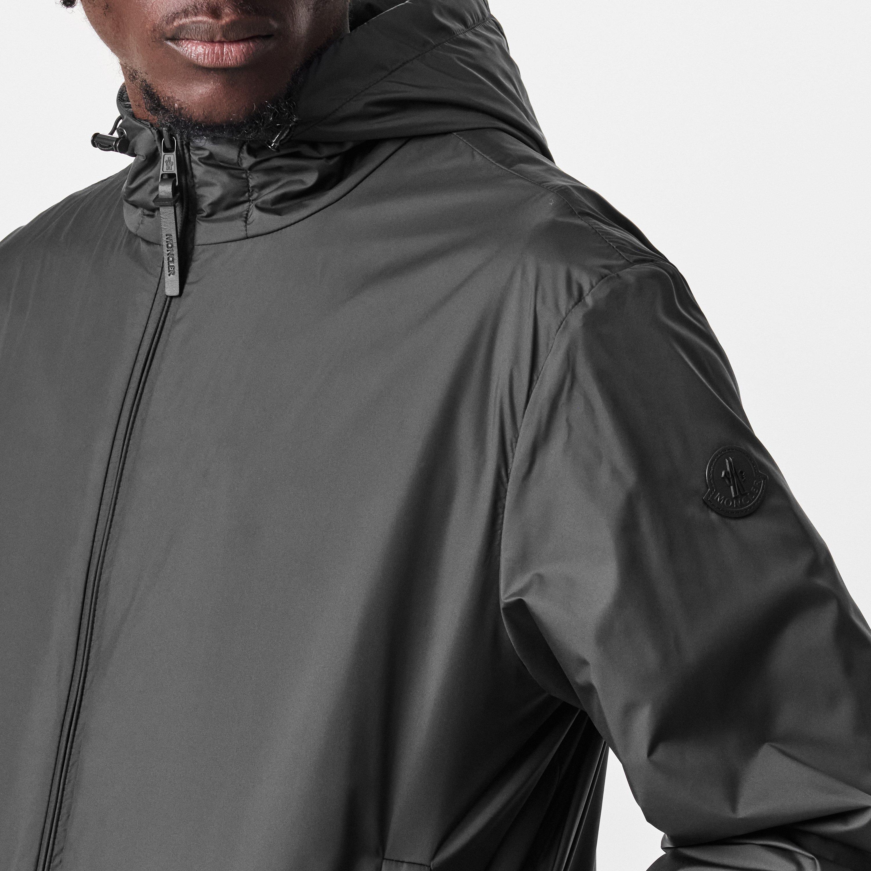 Black 999 - Moncler - Men's Domene Hooded Long Sleeve Full Zip Rain Anorak - 5