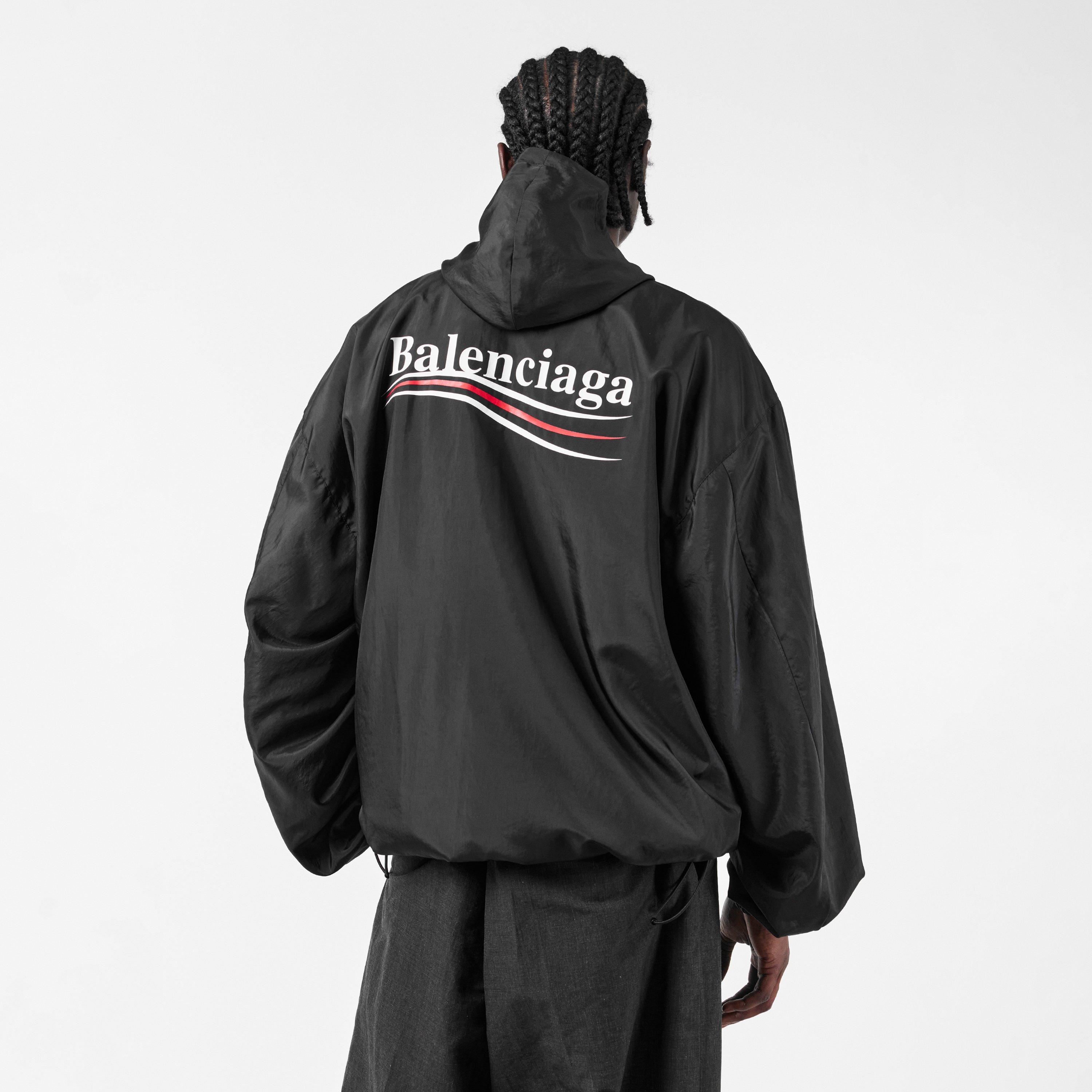 Black - Balenciaga - Men's  Protective Durable Rain Anoraks - 4