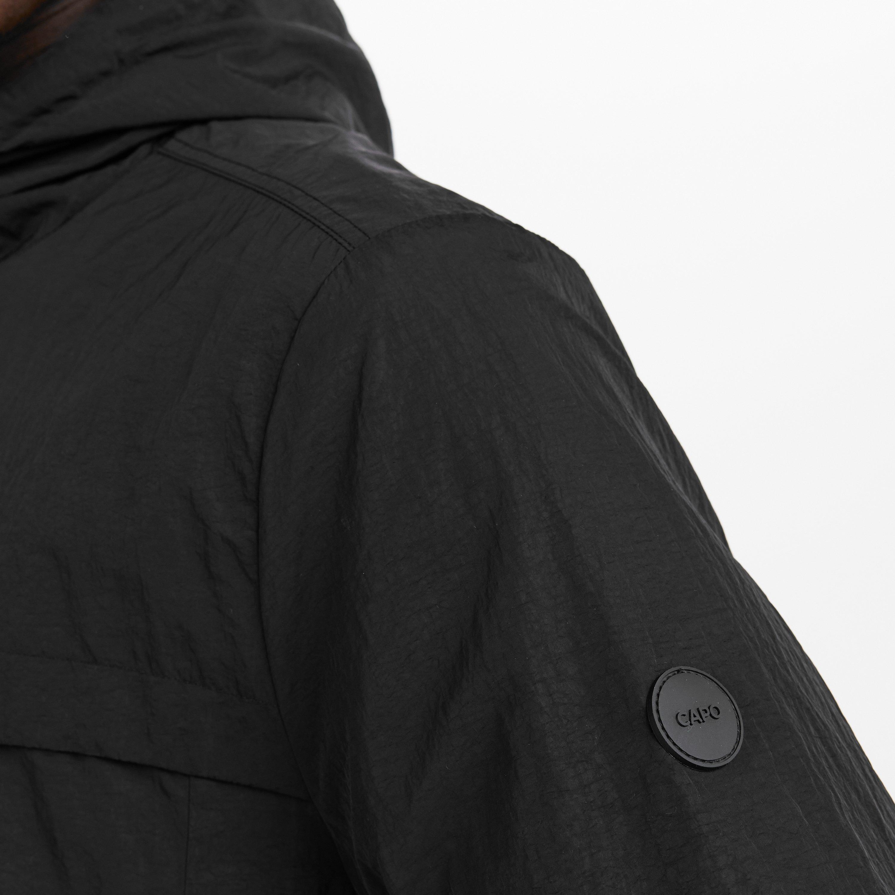 Black - CAPO - Men's Crinkle Lightweight Softshell Jacket - 5